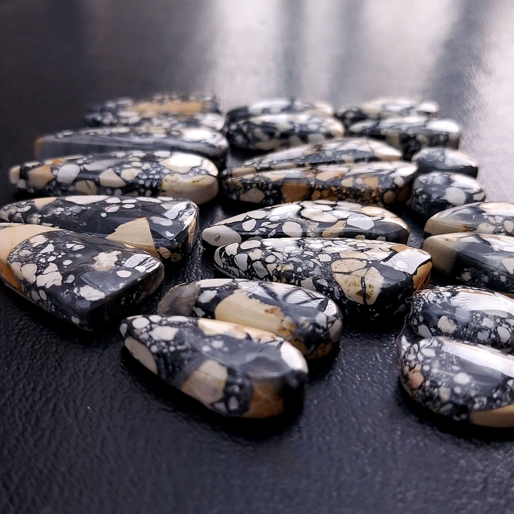 11 Pair 257 Cts Natural Maligano Jasper Cabochon Pair Lot Semi-Precious Gemstones For Jewelry Making 10x10-14x28mm R-13245