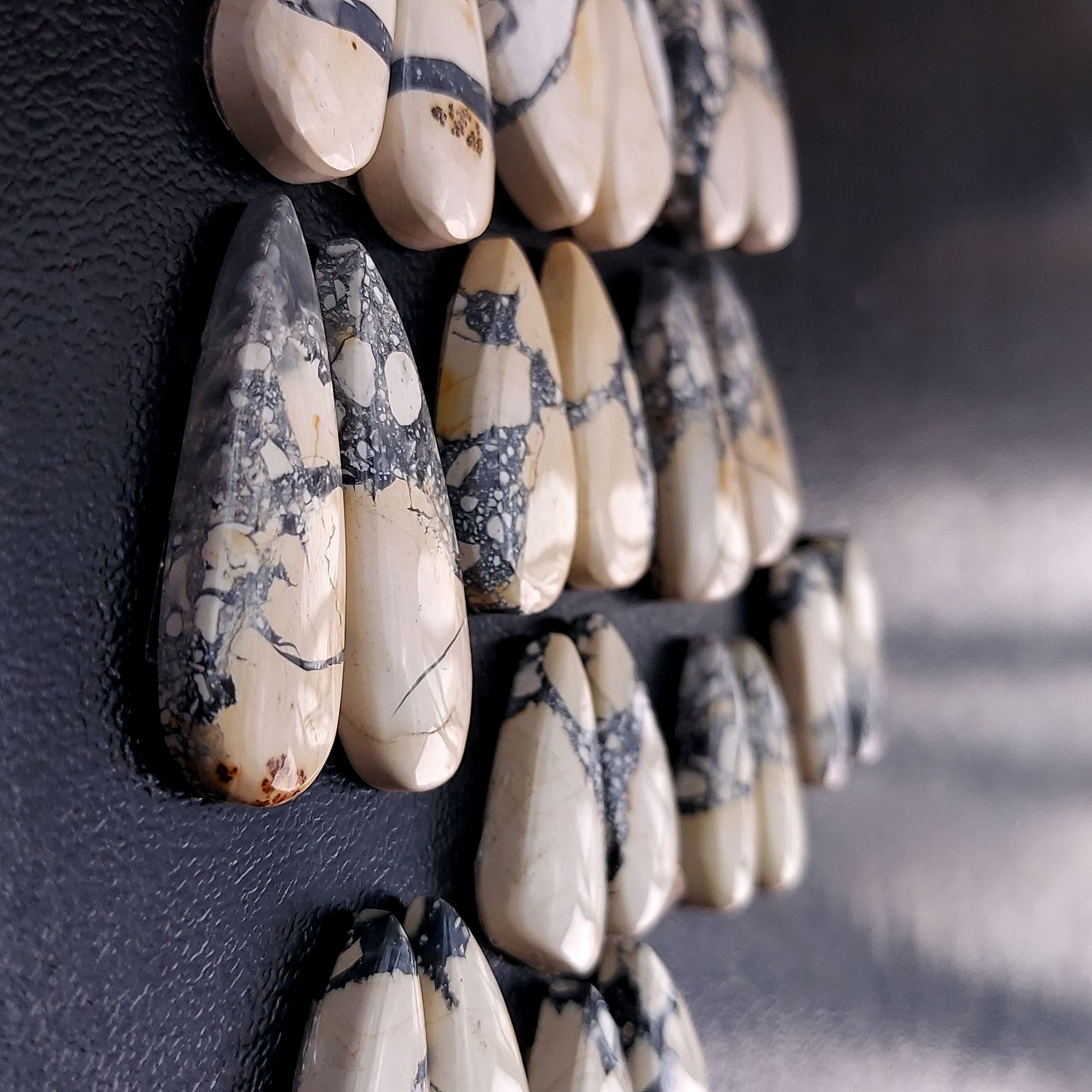 11 Pair 261 Cts Natural Maligano Jasper Cabochon Pair Lot Semi-Precious Gemstones For Jewelry Making 10x20-11x32mm R-13283