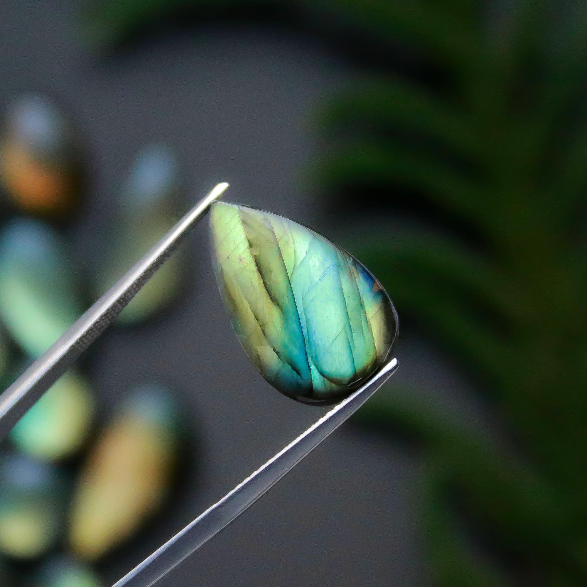 29 Pcs 281 Cts Natural Labradorite Cabochon Loose Gemstone Jewelry Semi-Precious Healing Crystal Lots 11x11-25x12mm 13334