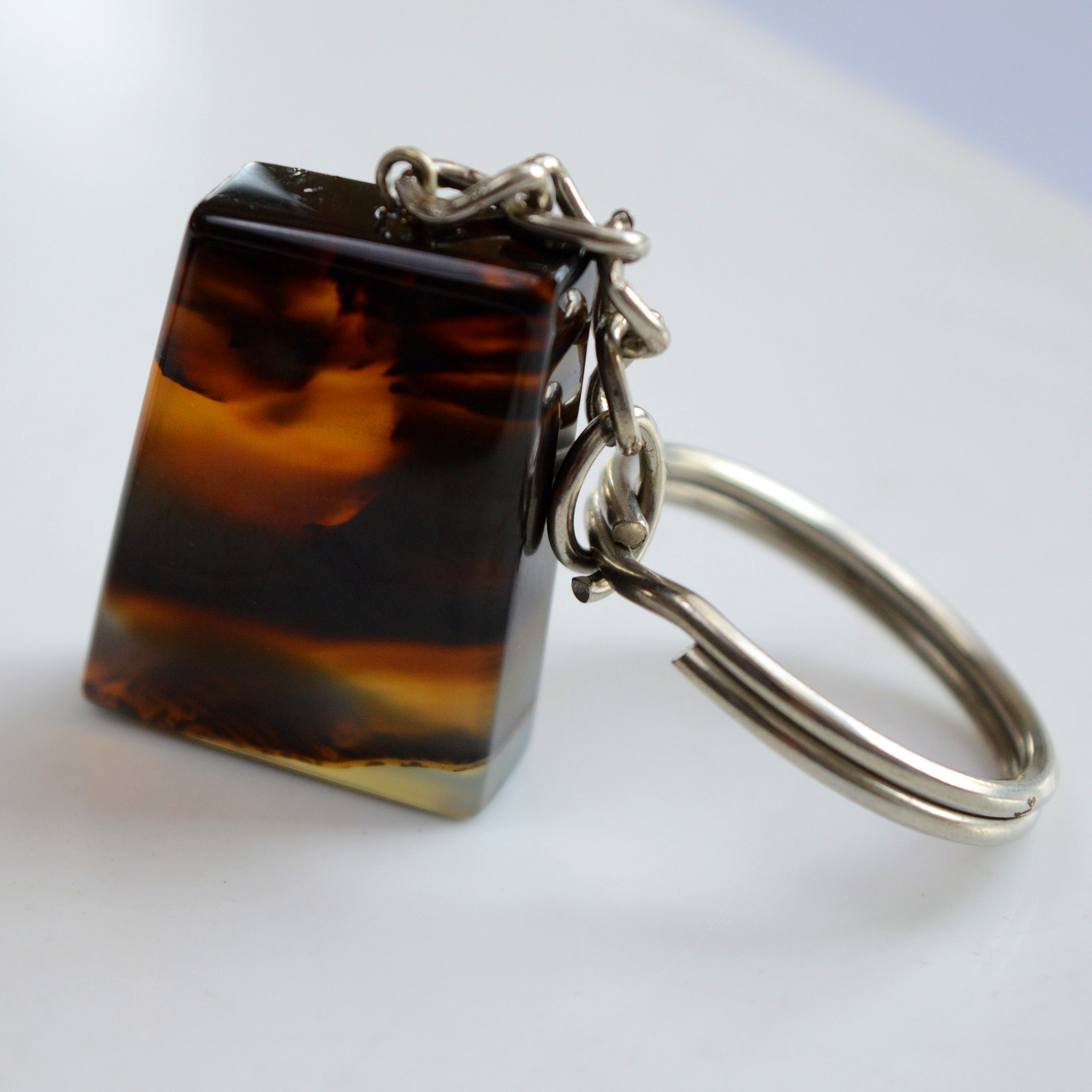 6 Pcs 601 Cts Natural Montana Agate Palm Key Chain Cabochon Gemstone 38x22-25x15 mmR-13372