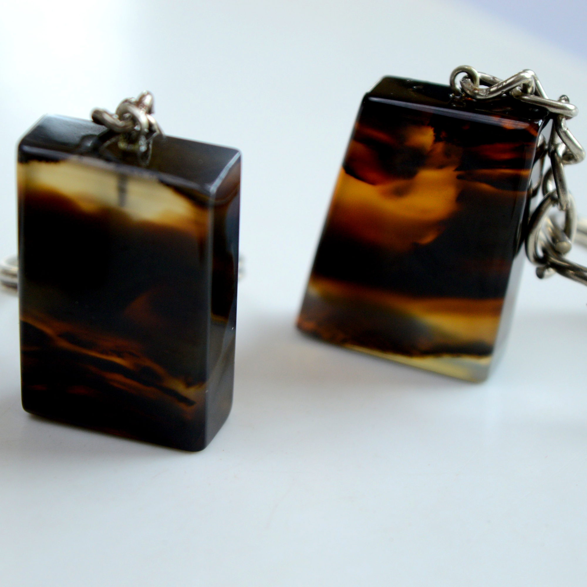 6 Pcs 601 Cts Natural Montana Agate Palm Key Chain Cabochon Gemstone 38x22-25x15 mmR-13372