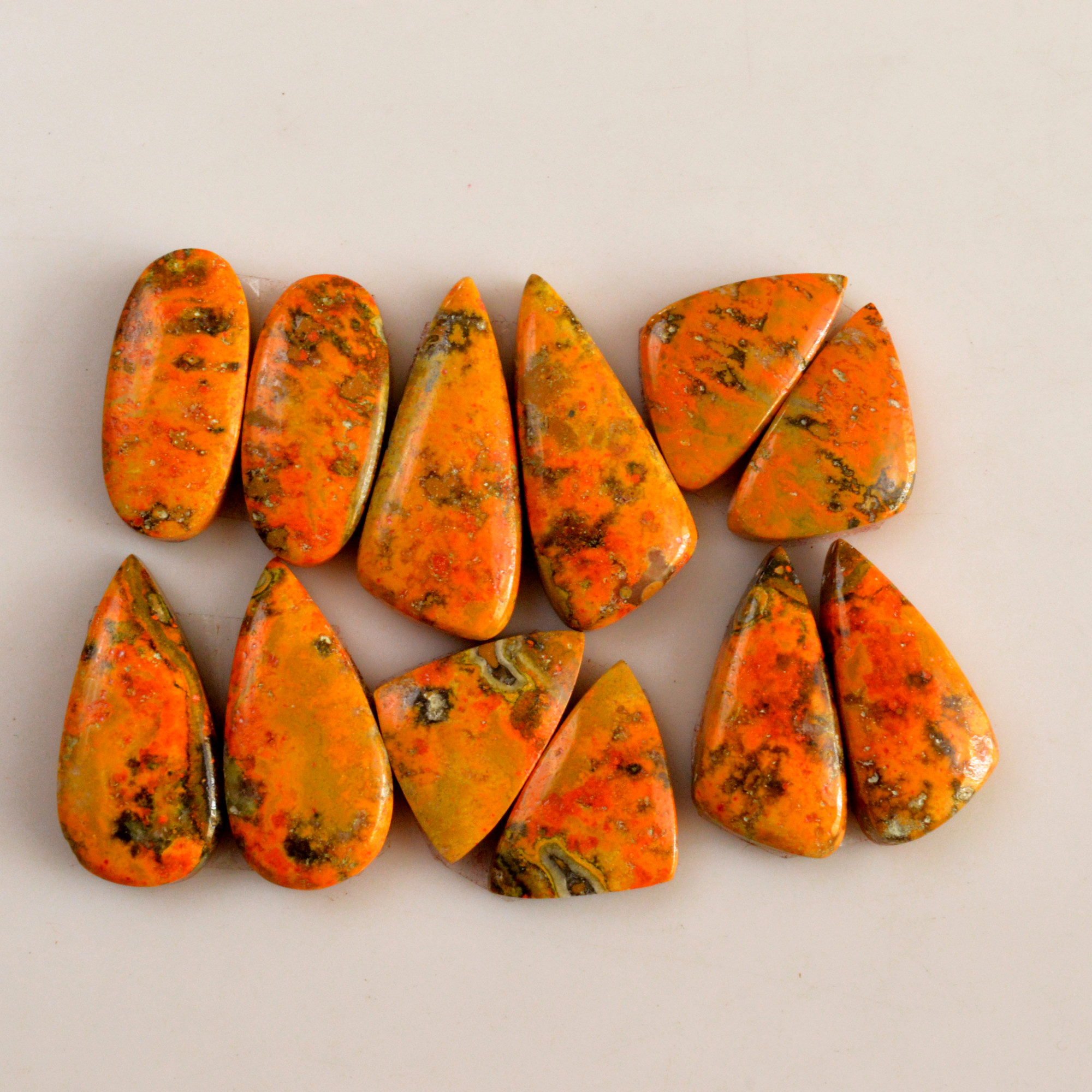 6 Pair 108 Cts Natural Bumble Bee Jasper Pairs Lot Natural Gemstone Lot For Jewelry Making Gift For Mom 25x11-19x10mm 13424