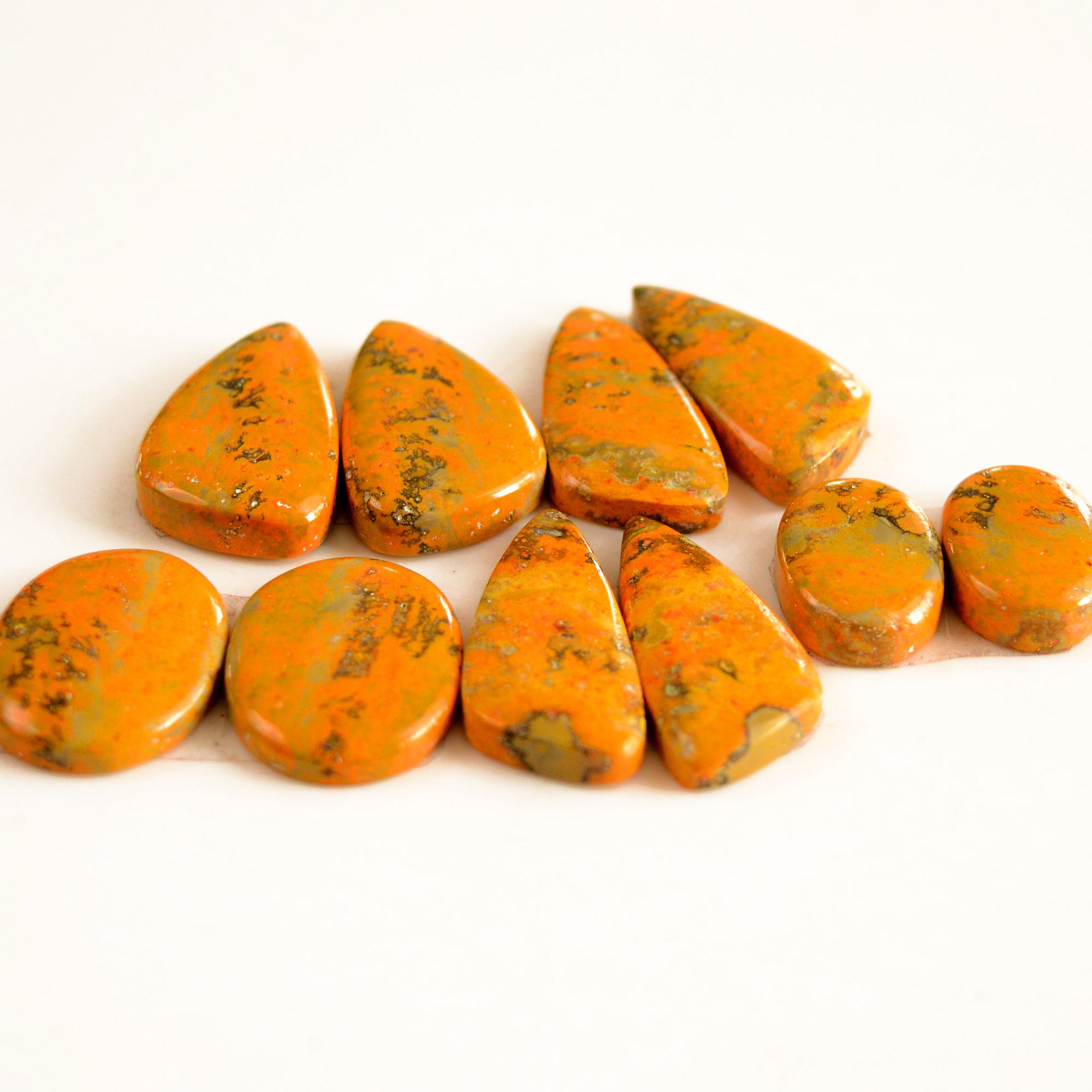 5 Pair 144 Cts Natural Bumble Bee Jasper Pairs Lot Natural Gemstone Lot For Jewelry Making Gift For Mom 26x15-17x12mm 13429