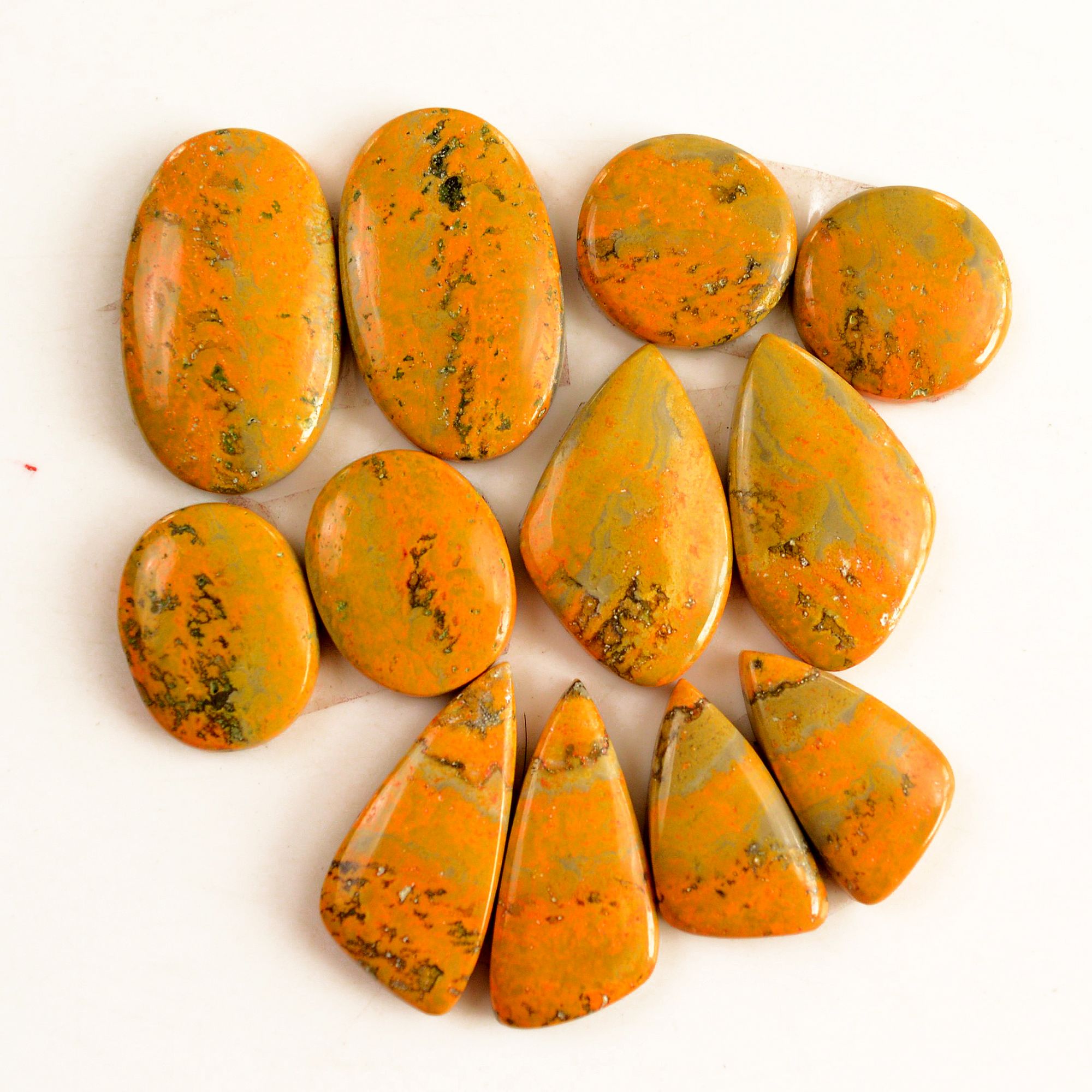 6 Pair 190 Cts Natural Bumble Bee Jasper Pairs Lot Natural Gemstone Lot For Jewelry Making Gift For Mom 30x18-20x16mm 13431