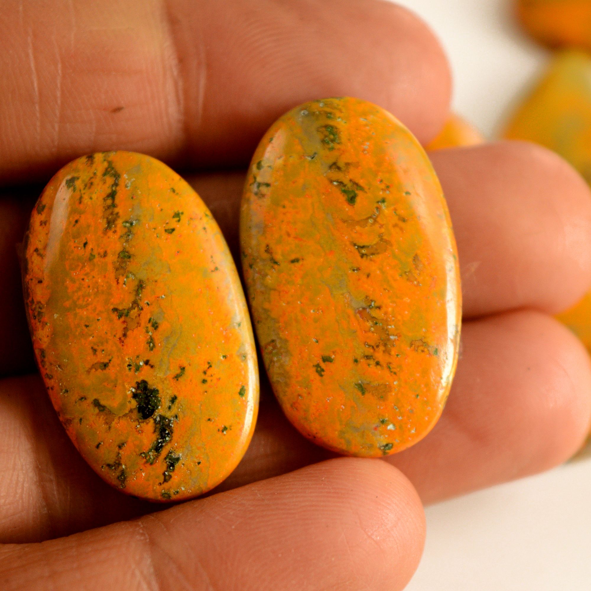 6 Pair 190 Cts Natural Bumble Bee Jasper Pairs Lot Natural Gemstone Lot For Jewelry Making Gift For Mom 30x18-20x16mm 13431