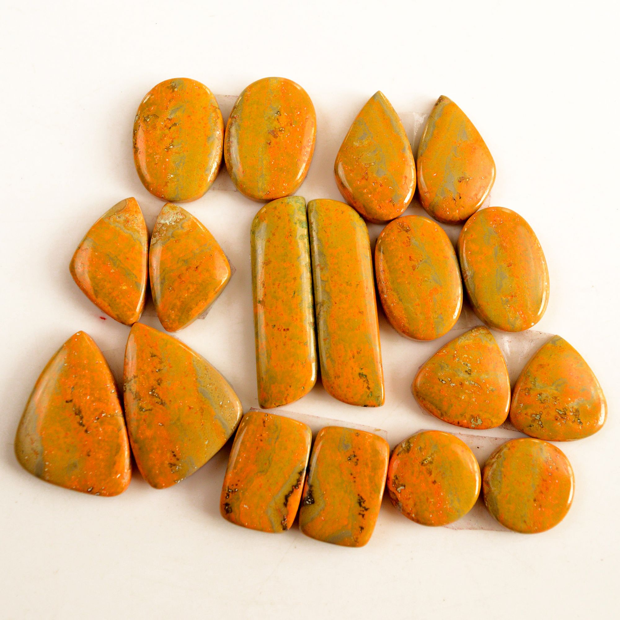 9 Pair 266 Cts Natural Bumble Bee Jasper Pairs Lot Natural Gemstone Lot For Jewelry Making Gift For Mom 37x10-18x17mm 13434