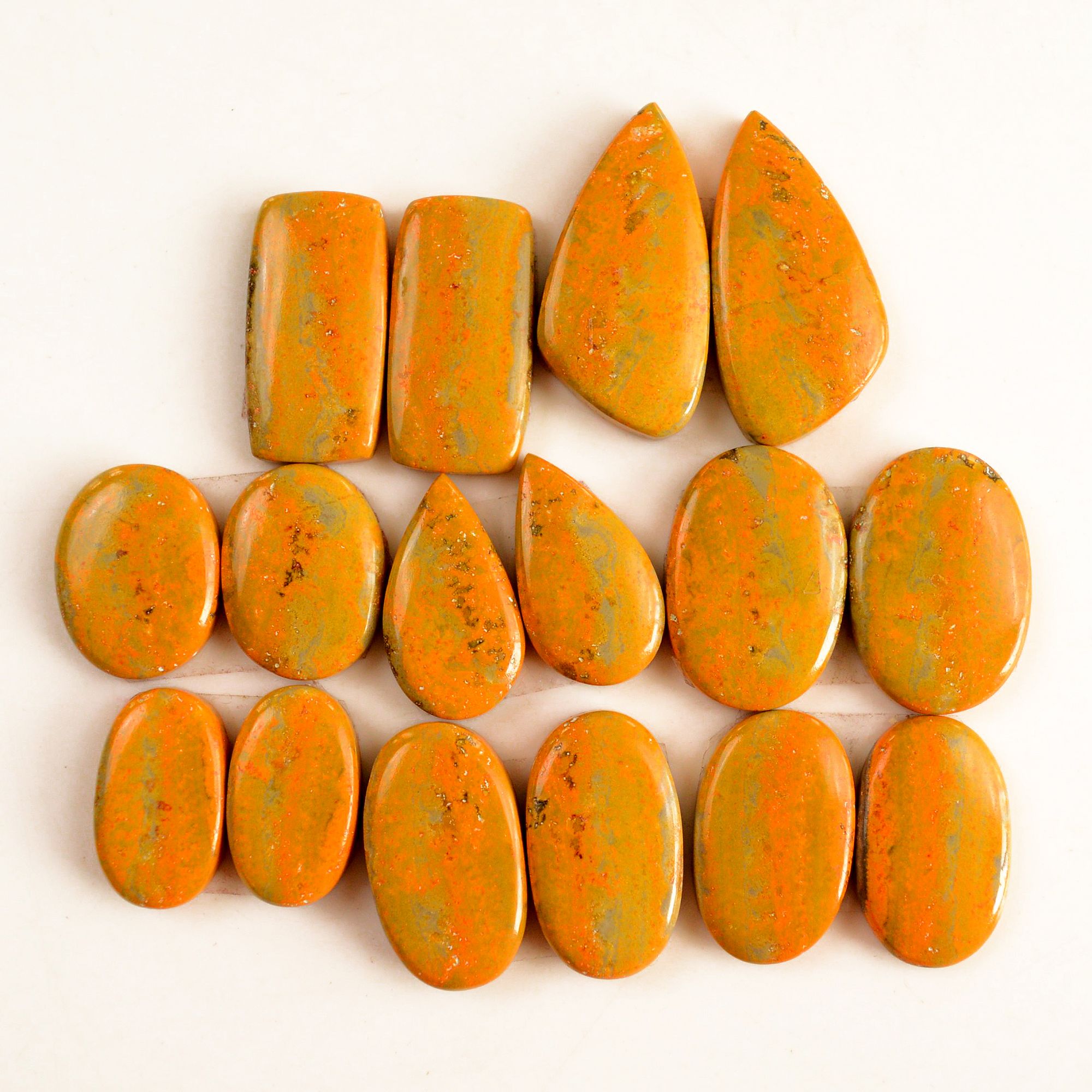 8 Pair 226 Cts Natural Bumble Bee Jasper Pairs Lot Natural Gemstone Lot For Jewelry Making Gift For Mom 30x15-19x11mm 13435