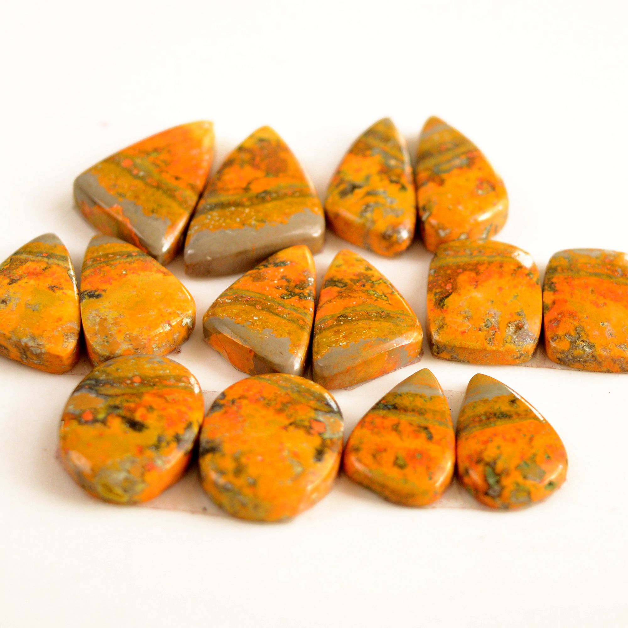 7 Pair 144 Cts Natural Bumble Bee Jasper Pairs Lot Natural Gemstone Lot For Jewelry Making Gift For Mom 26x15-18x11mm 13439