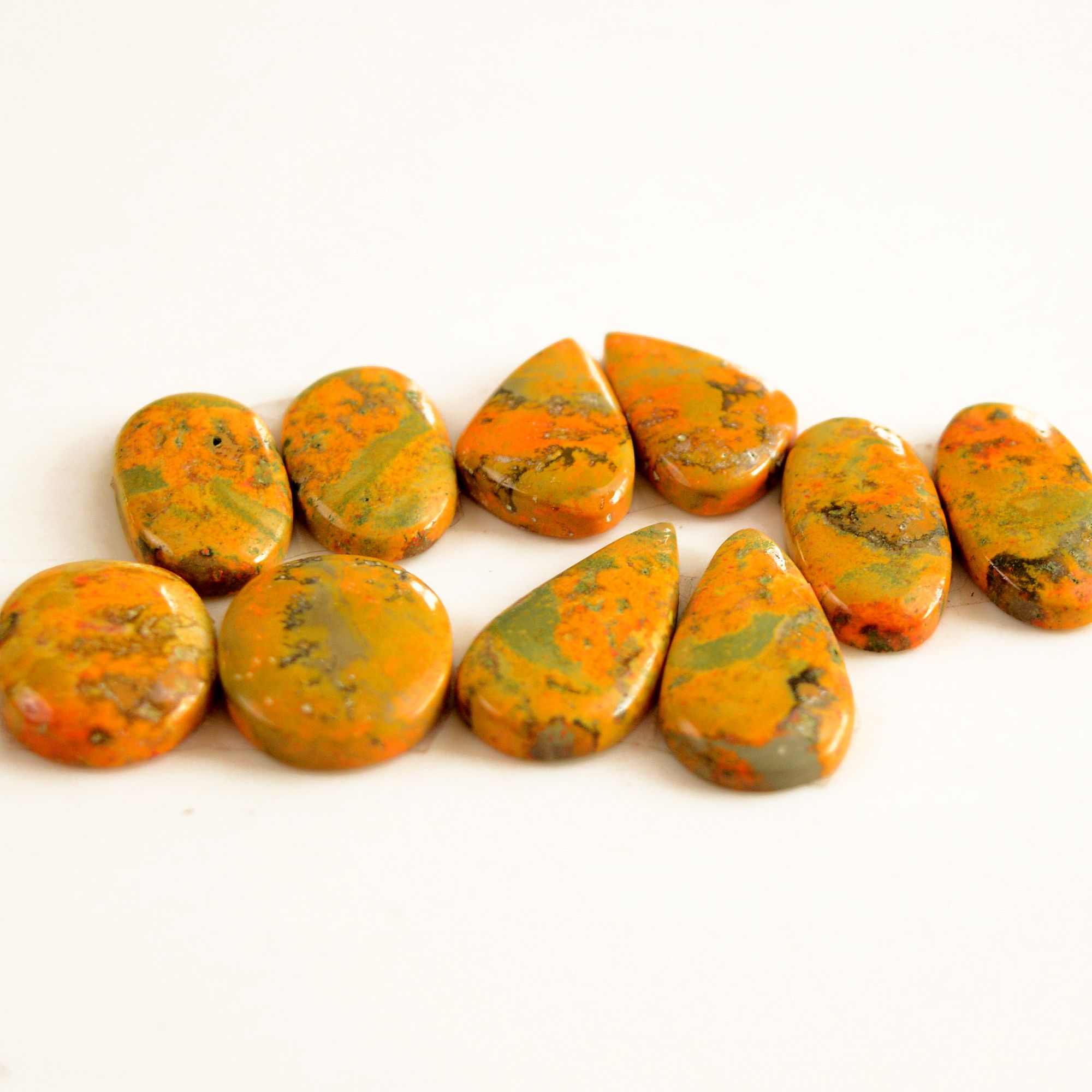 5 Pair 97 Cts Natural Bumble Bee Jasper Pairs Lot Natural Gemstone Lot For Jewelry Making Gift For Mom 24x12-20x12mm 13445