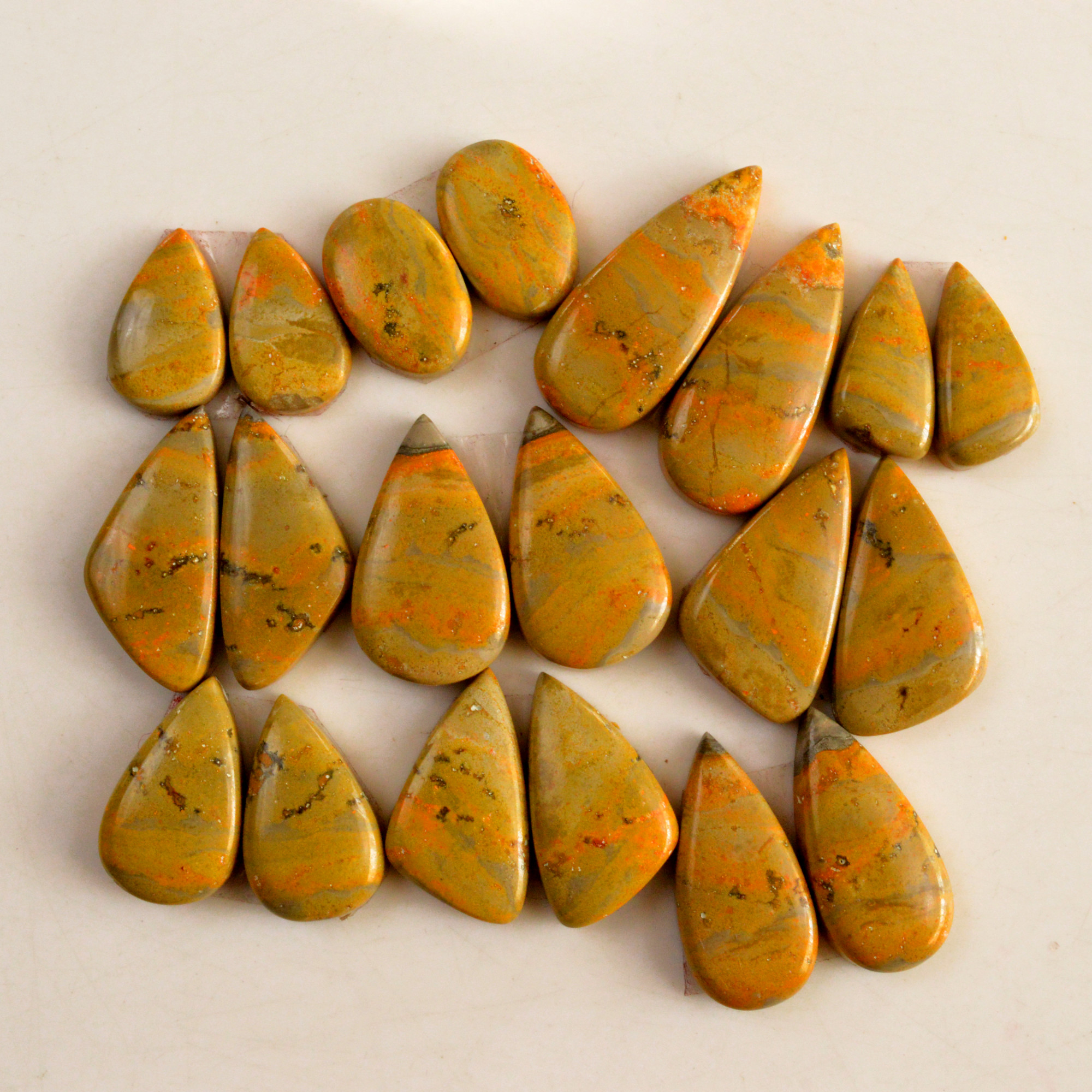10 Pair 210 Cts Natural Bumble Bee Jasper Pairs Lot Natural Gemstone Lot For Jewelry Making Gift For Mom 29x11-16x10mm 13451