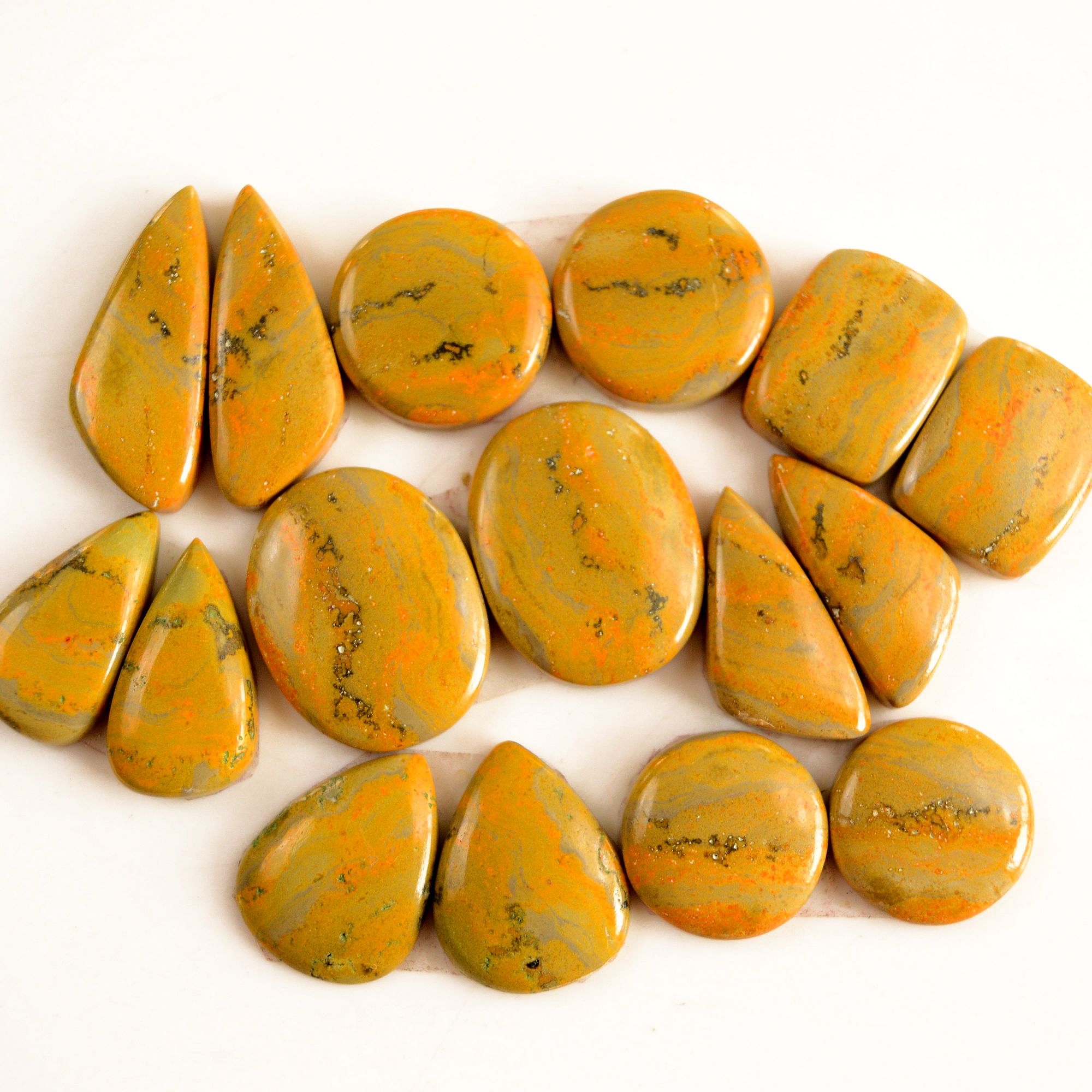 8 Pair 213 Cts Natural Bumble Bee Jasper Pairs Lot Natural Gemstone Lot For Jewelry Making Gift For Mom 28x10-21x11mm 13454