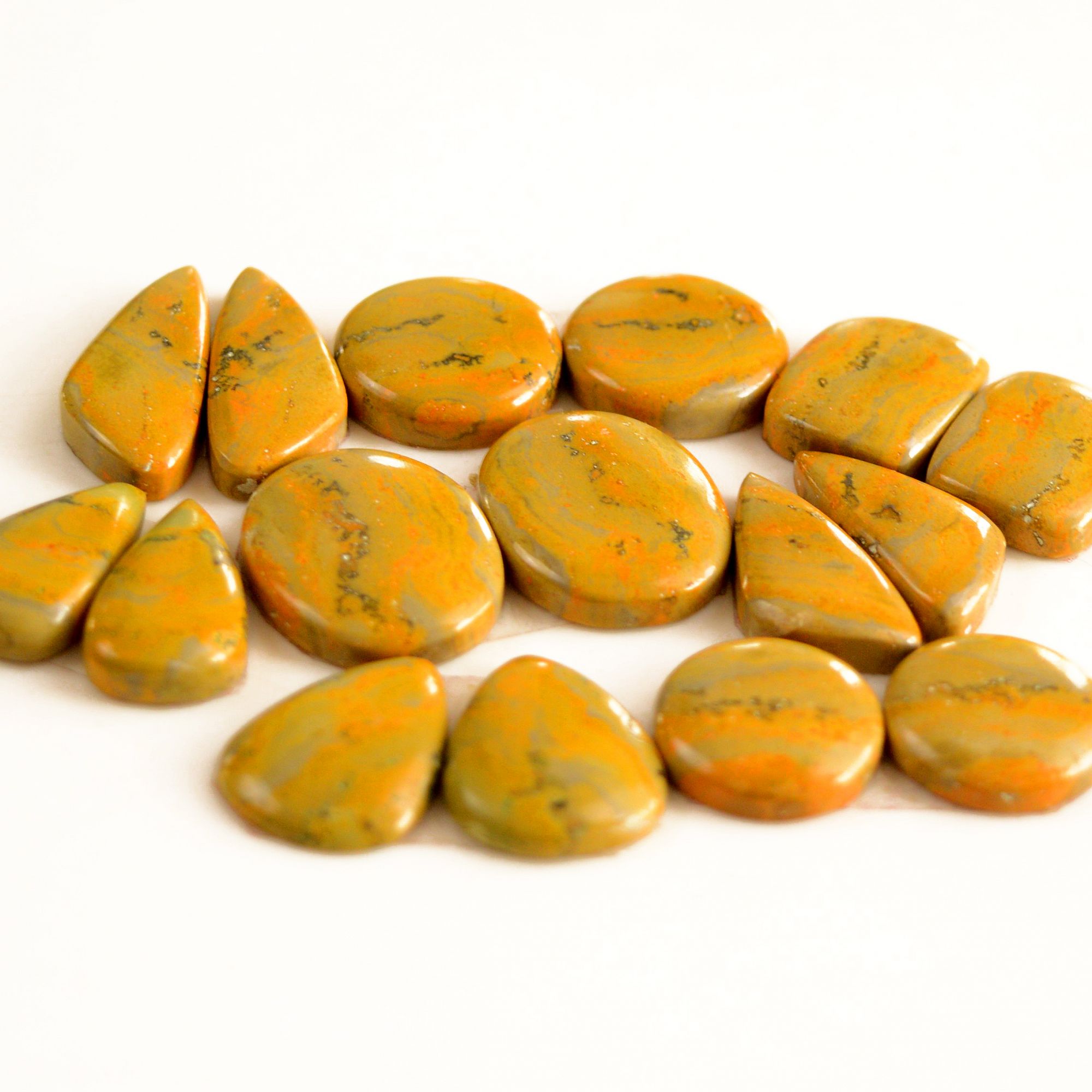 8 Pair 213 Cts Natural Bumble Bee Jasper Pairs Lot Natural Gemstone Lot For Jewelry Making Gift For Mom 28x10-21x11mm 13454