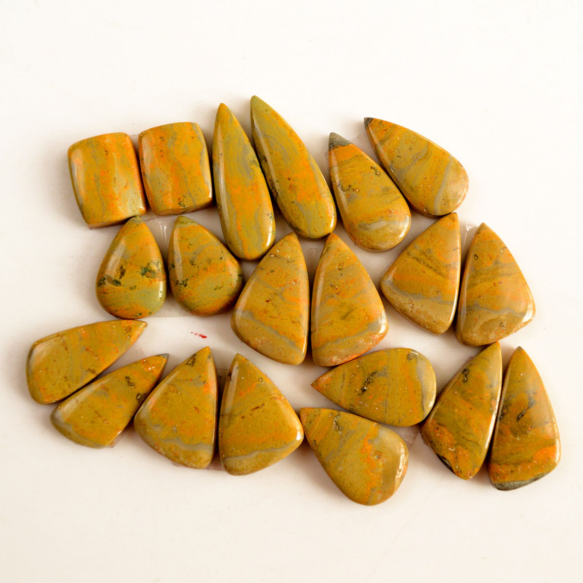 10 Pair 220 Cts Natural Bumble Bee Jasper Pairs Lot Natural Gemstone Lot For Jewelry Making Gift For Mom 30x9-15x12mm 13459