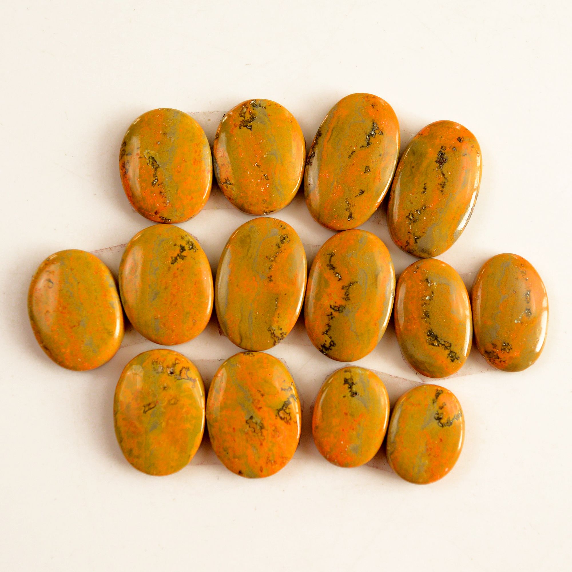 7 Pair 203 Cts Natural Bumble Bee Jasper Pairs Lot Natural Gemstone Lot For Jewelry Making Gift For Mom 25x14-16x12mm 13460