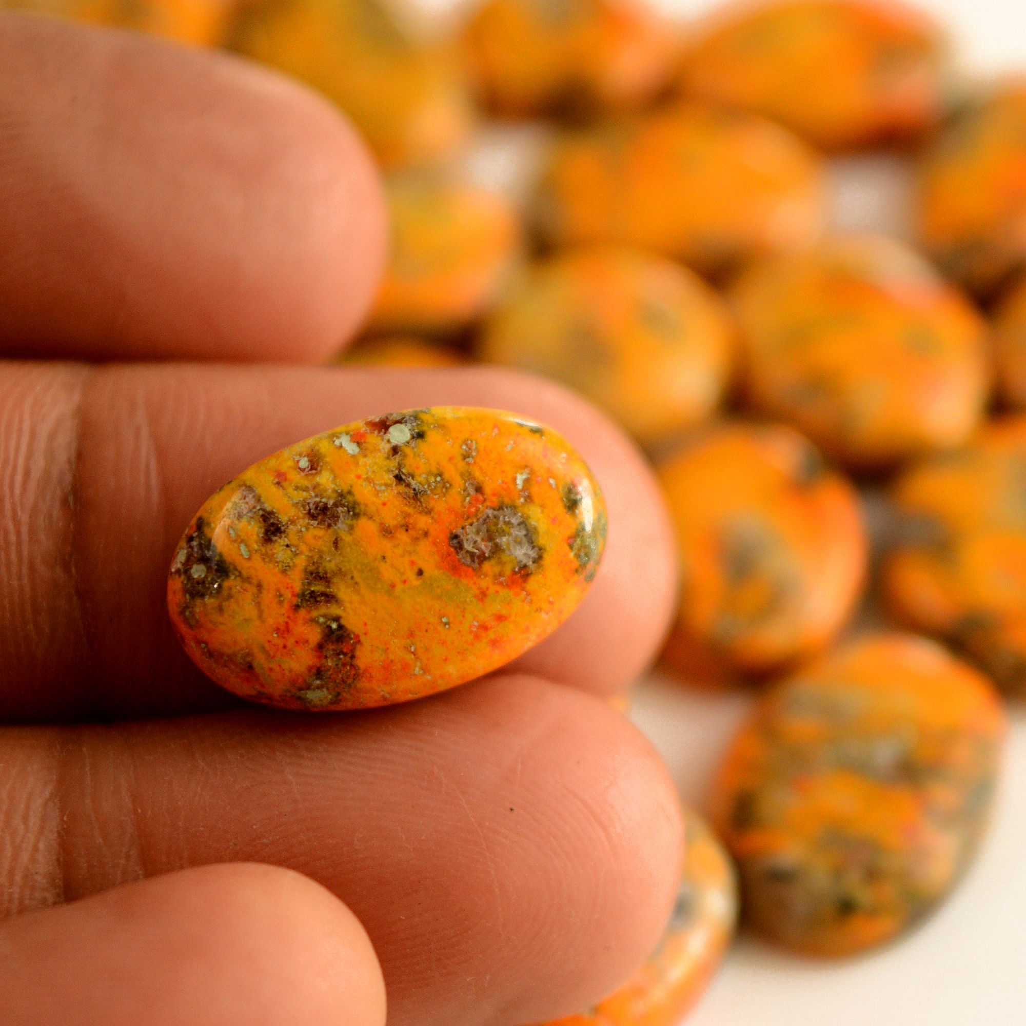 25 Pcs 232 Cts Natural Bumble Bee Jasper Gemstone Lot Natural Gemstone Lot For Jewelry Making Gift For Mom 25x12-12x12mm 13464