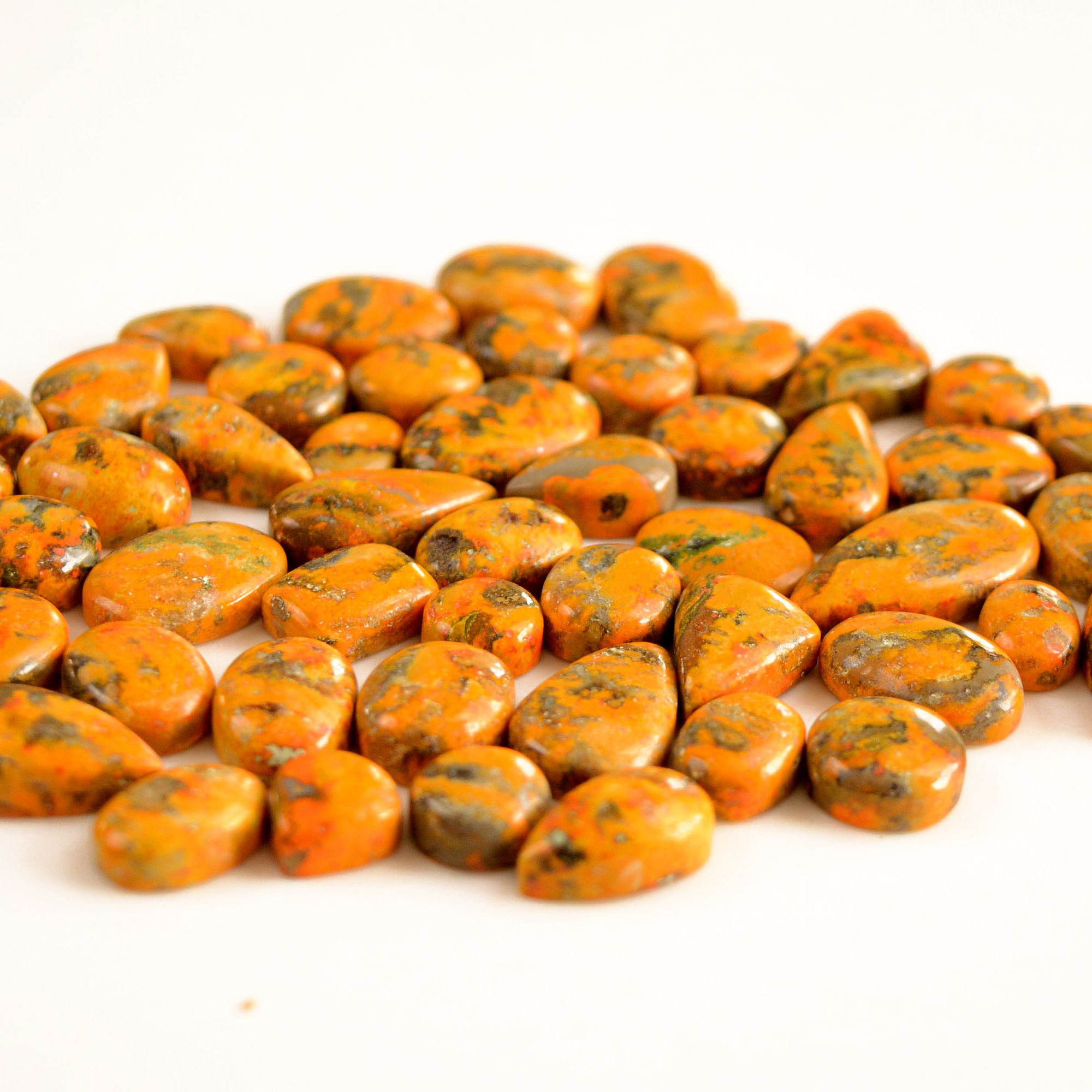 49 Pcs 268 Cts Natural Bumble Bee Jasper Gemstone Lot Natural Gemstone Lot For Jewelry Making Gift For Mom 22x11-8x8mm 13465