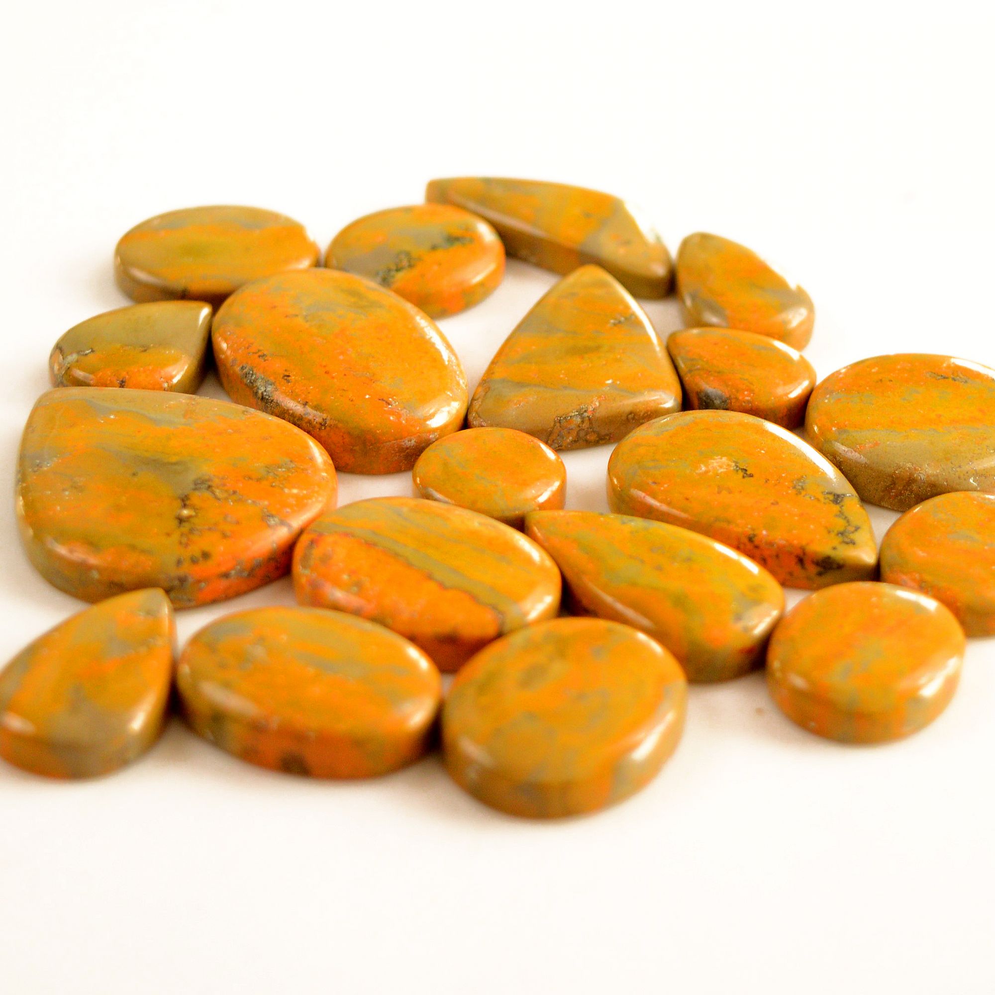 19 Pcs 314 Cts Natural Bumble Bee Jasper Gemstone Lot Natural Gemstone Lot For Jewelry Making Gift For Mom 32x27-12x12mm 13468