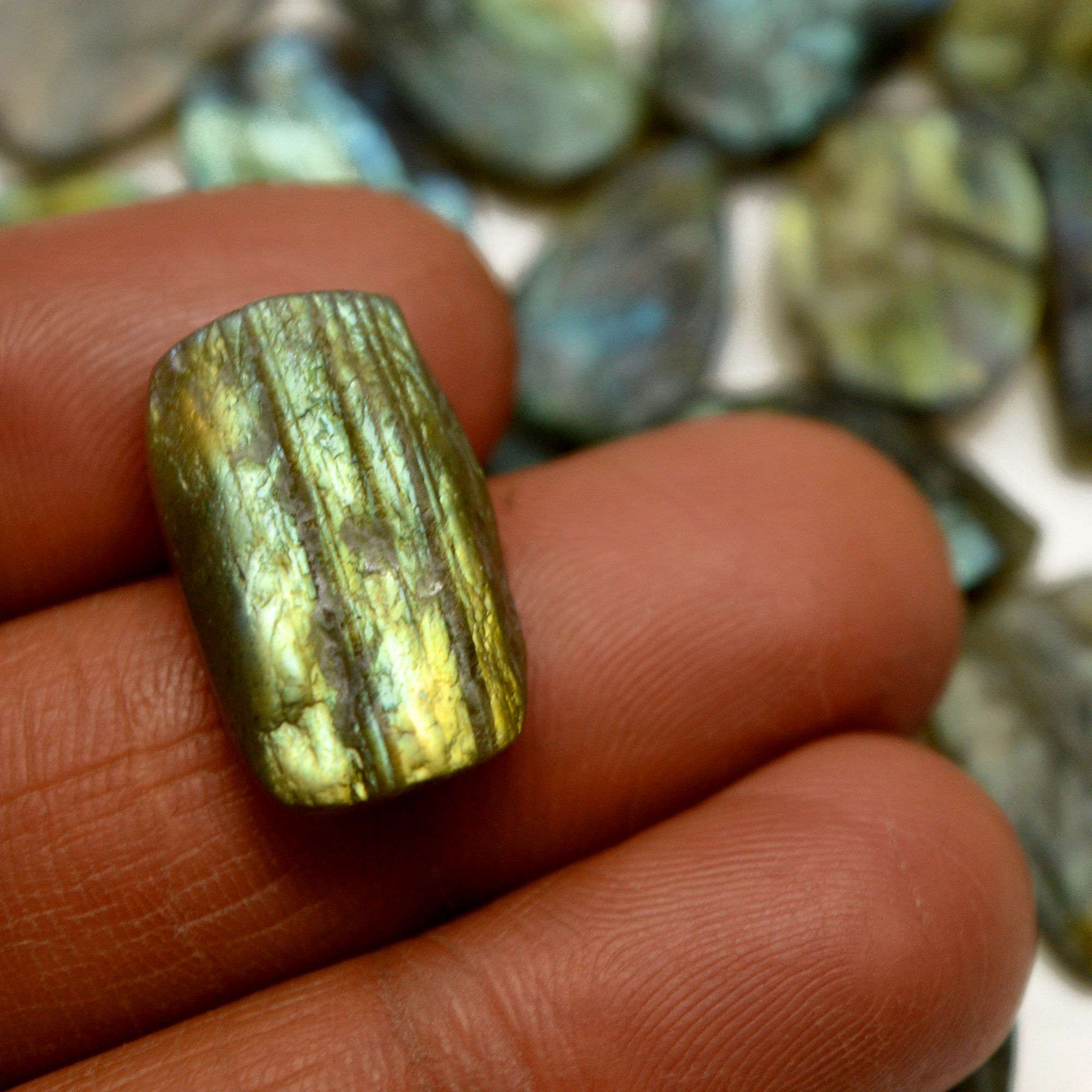 26 Pcs 304 Cts Natural Labradorite Druzy Rough Multi fire Mix Shape Gemstone Lot Size 12x12-26x12mm R-13480