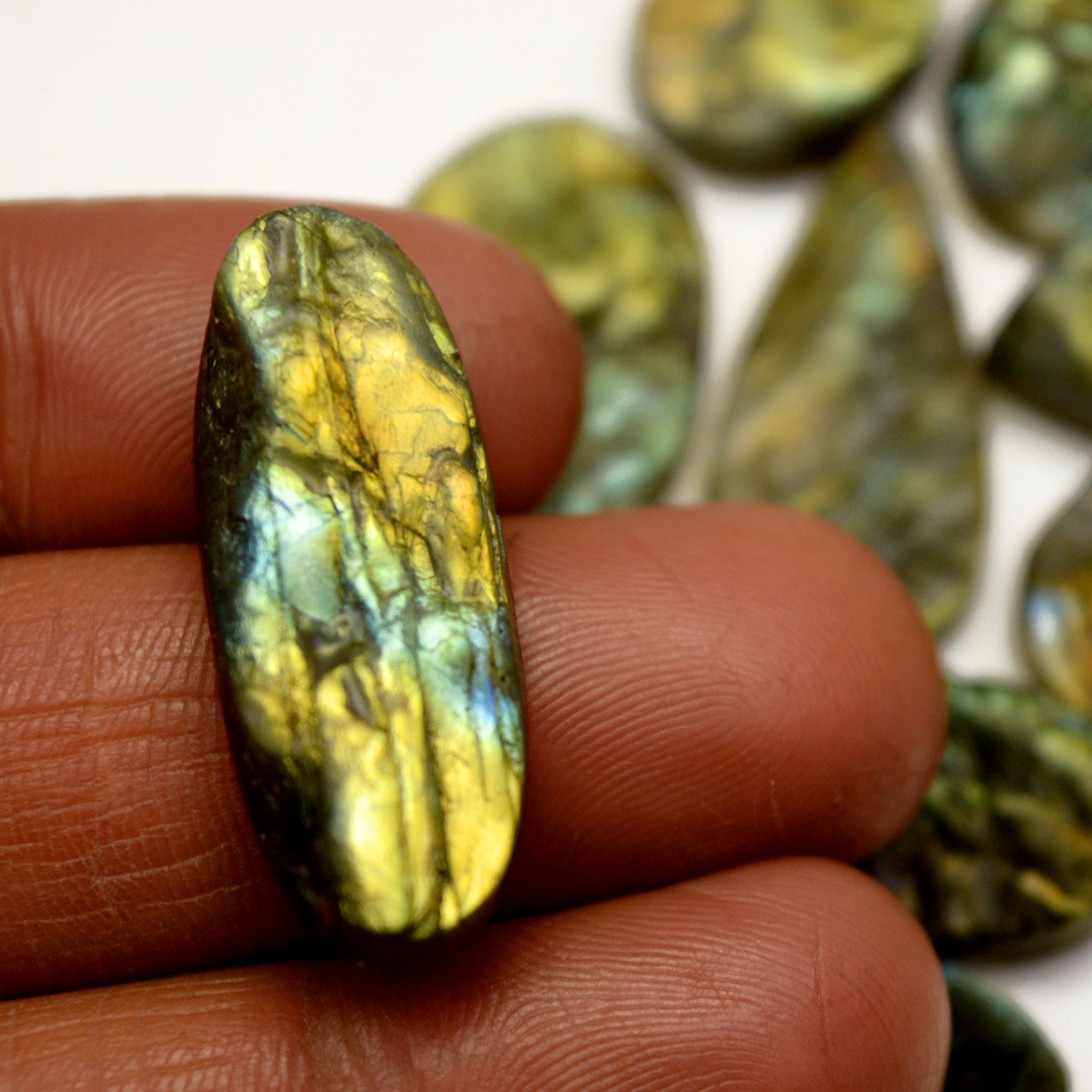14 Pcs 223 Cts Natural Labradorite Druzy Rough Multi fire Mix Shape Gemstone Lot Size 14x14-31x12mm R-13498