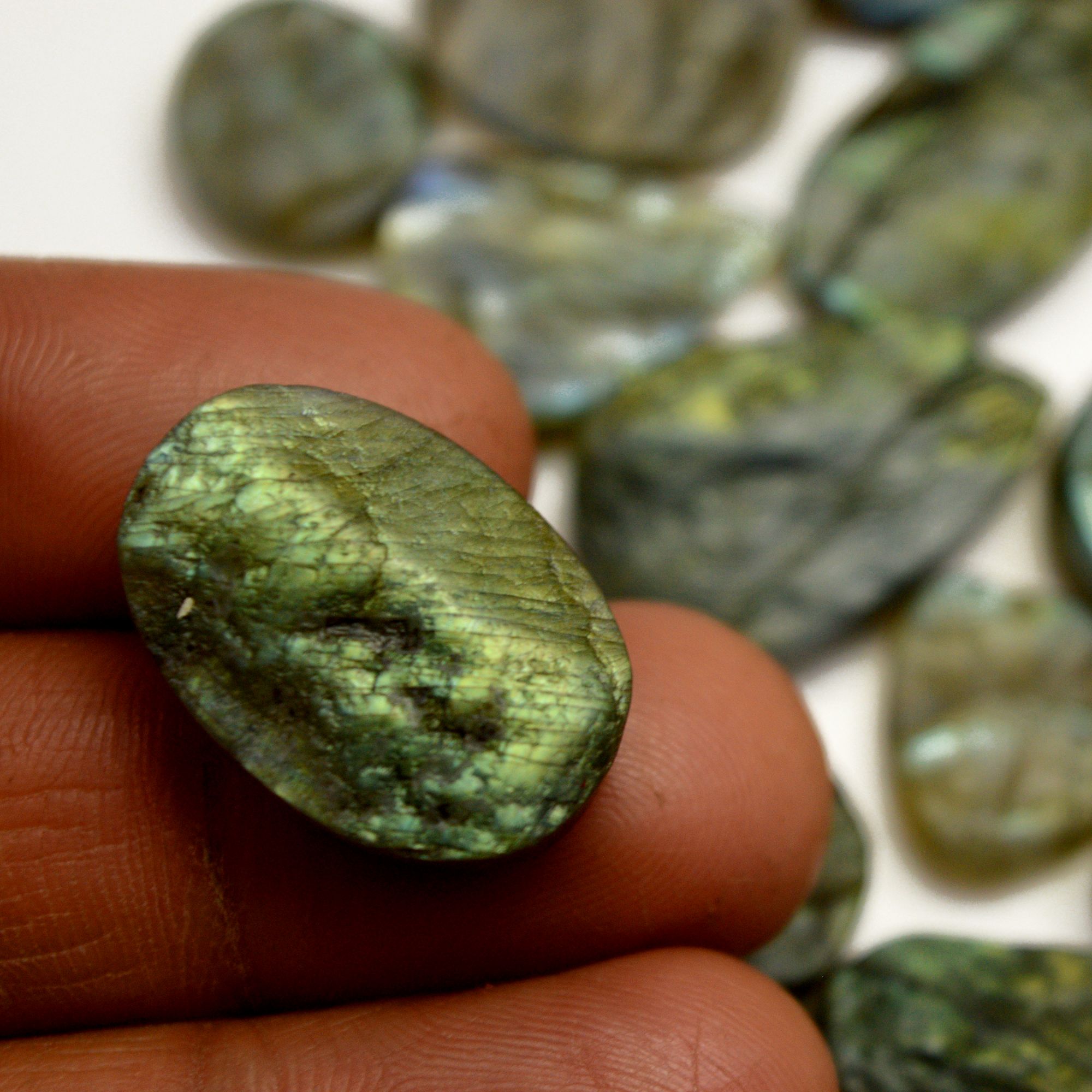 20 Pcs 331 Cts Natural Labradorite Druzy Rough Multi fire Mix Shape Gemstone Lot Size 13x13-30x16mm R-13505