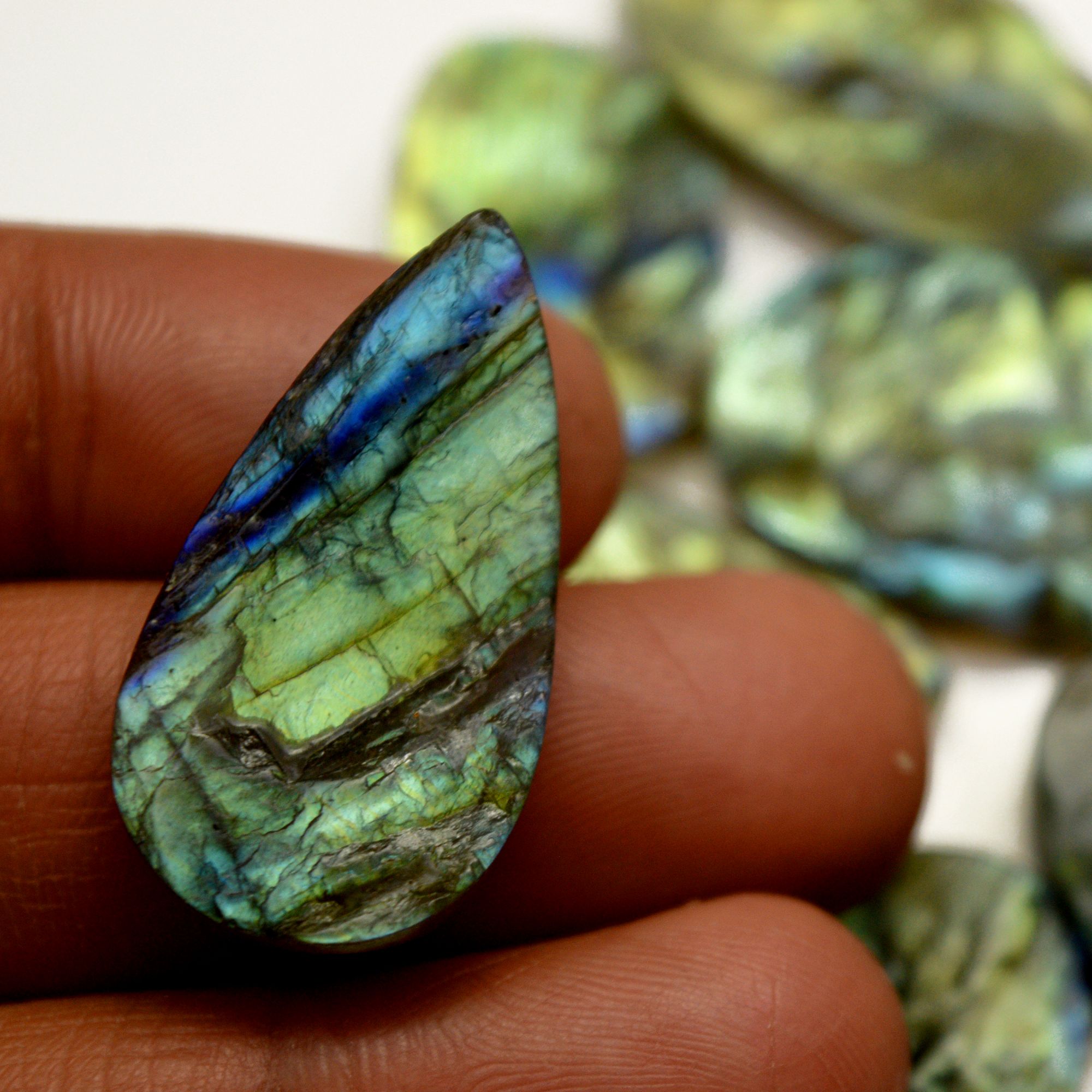 14 Pcs 352 Cts Natural Labradorite Druzy Rough Multi fire Mix Shape Gemstone Lot Size 18x18-36x19mm R-13507