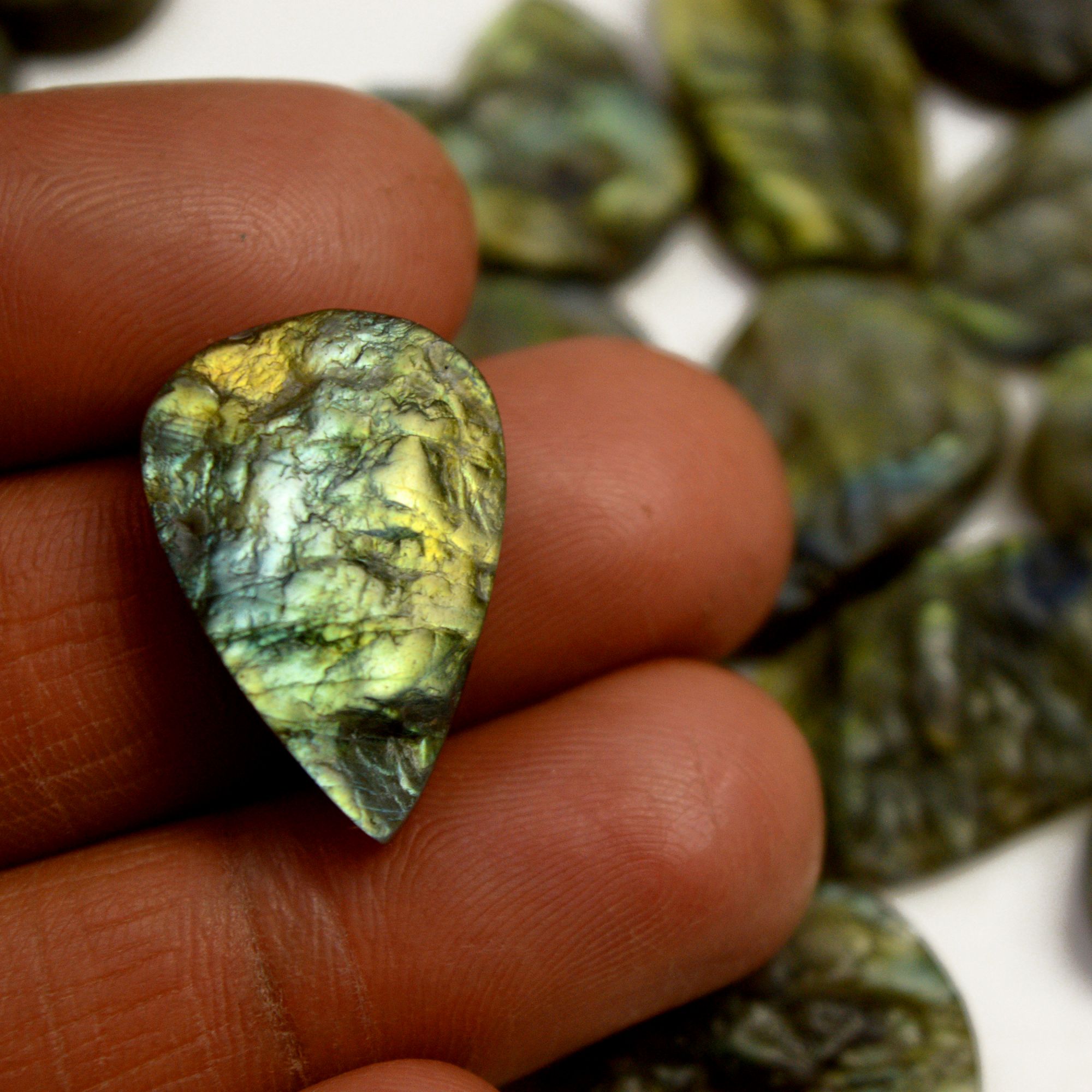 16 Pcs 418 Cts Natural Labradorite Druzy Rough Multi fire Mix Shape Gemstone Lot Size 13x13-25x13mm R-13508