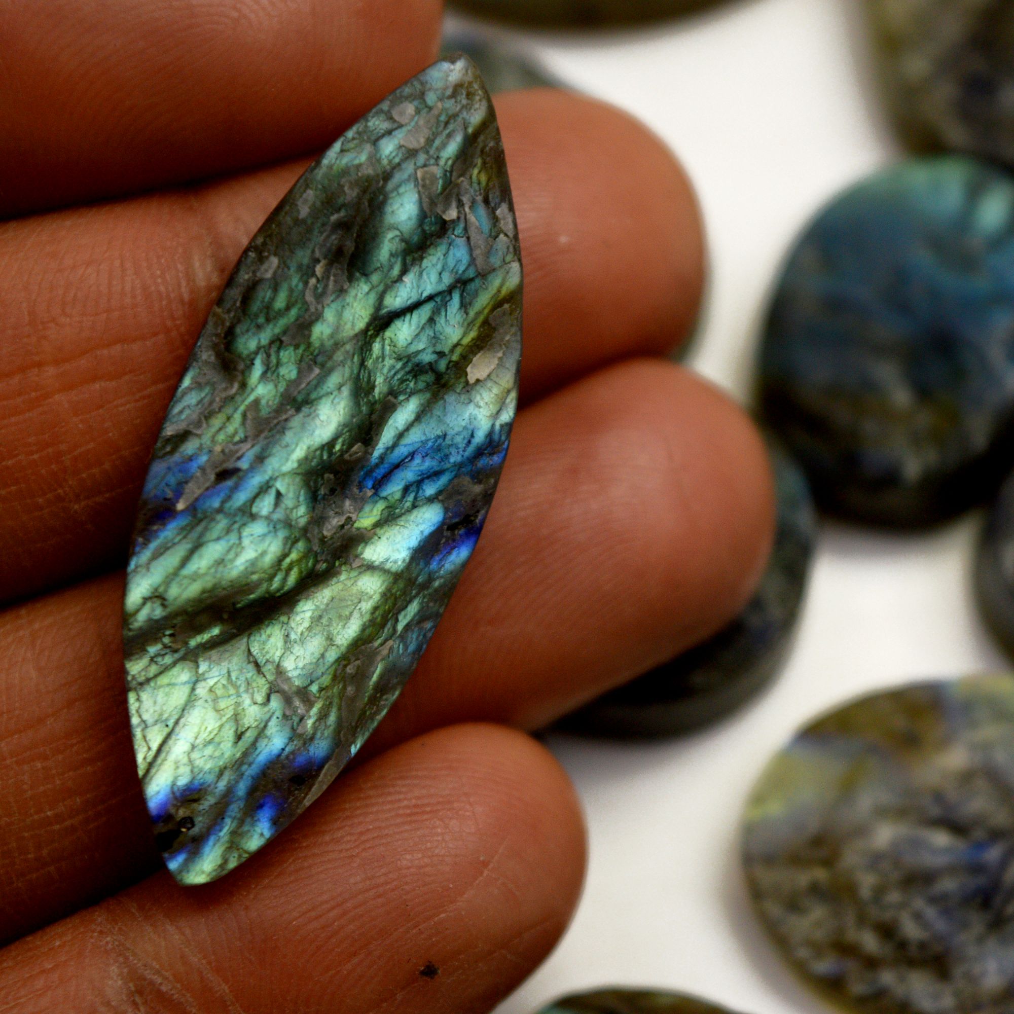 12 Pcs 310 Cts Natural Labradorite Druzy Rough Multi fire Mix Shape Gemstone Lot Size 18x18-42x15mm R-13511