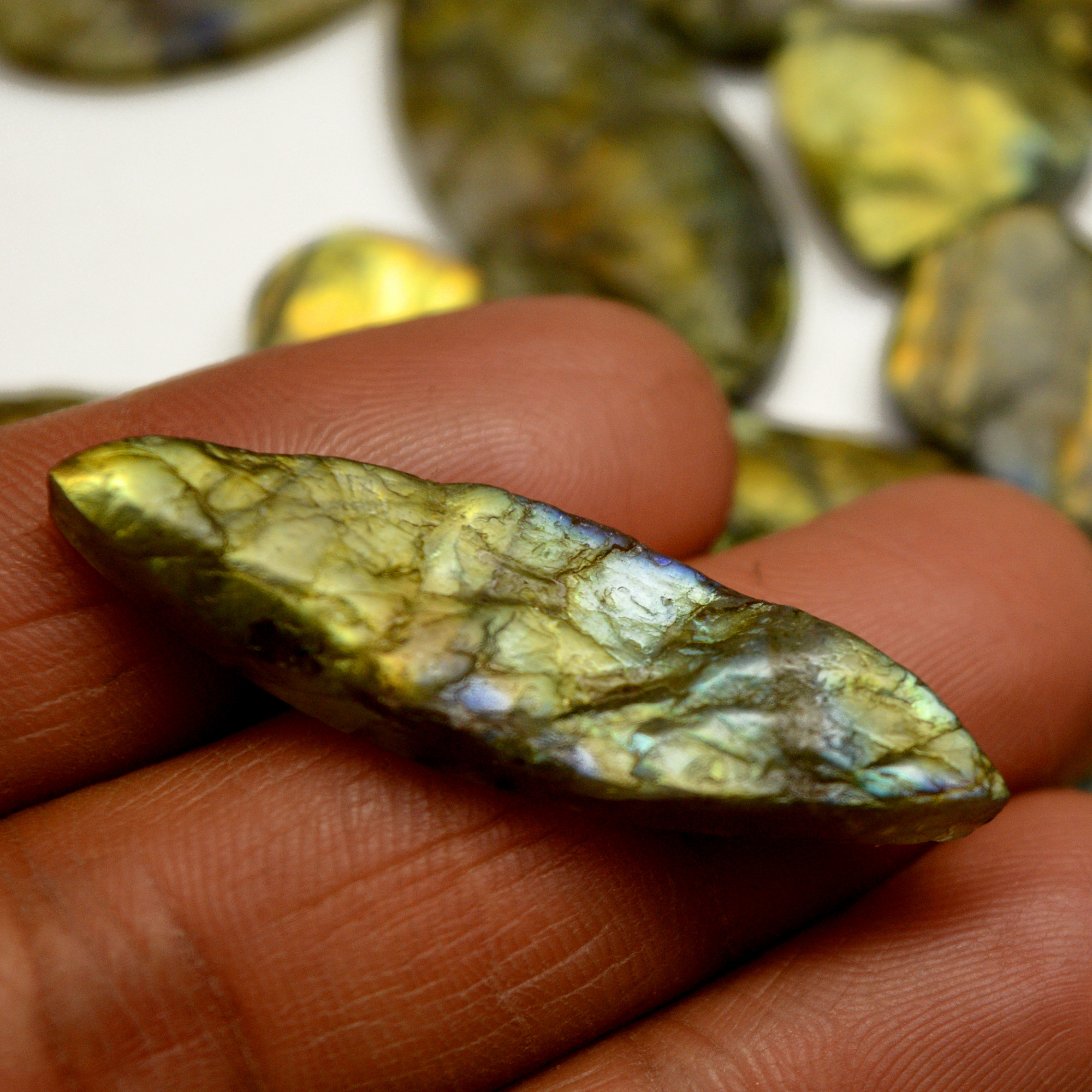 19 Pcs 314 Cts Natural Labradorite Druzy Rough Multi fire Mix Shape Gemstone Lot Size 17x16-43x11mm R-13514