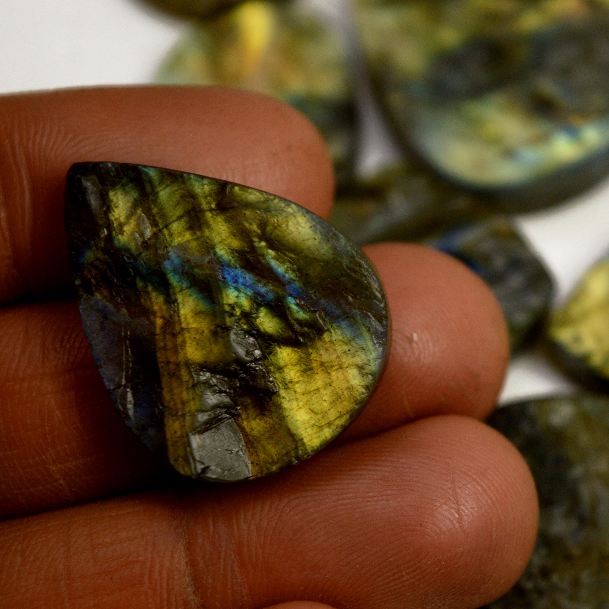 15 Pcs 472 Cts Natural Labradorite Druzy Rough Multi fire Mix Shape Gemstone Lot Size 20x20-34x22mm R-13523