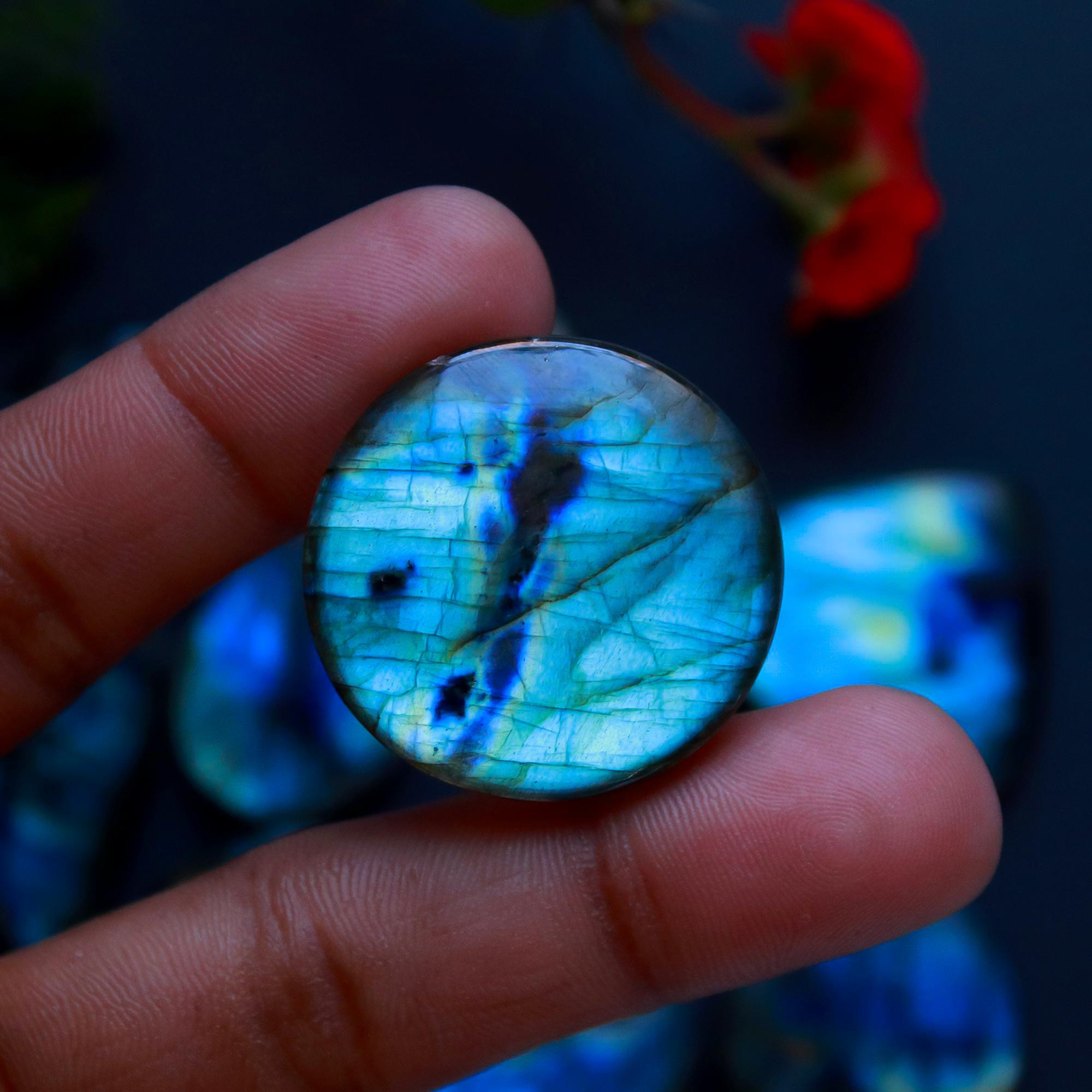 12 Pcs 379 Cts Natural Blue Labradorite Gemstone Cabochon Semi Precious Wholesale Lot Handmade Jewelry Making Supplies Pendant For Her 45x22 21x20mm13842