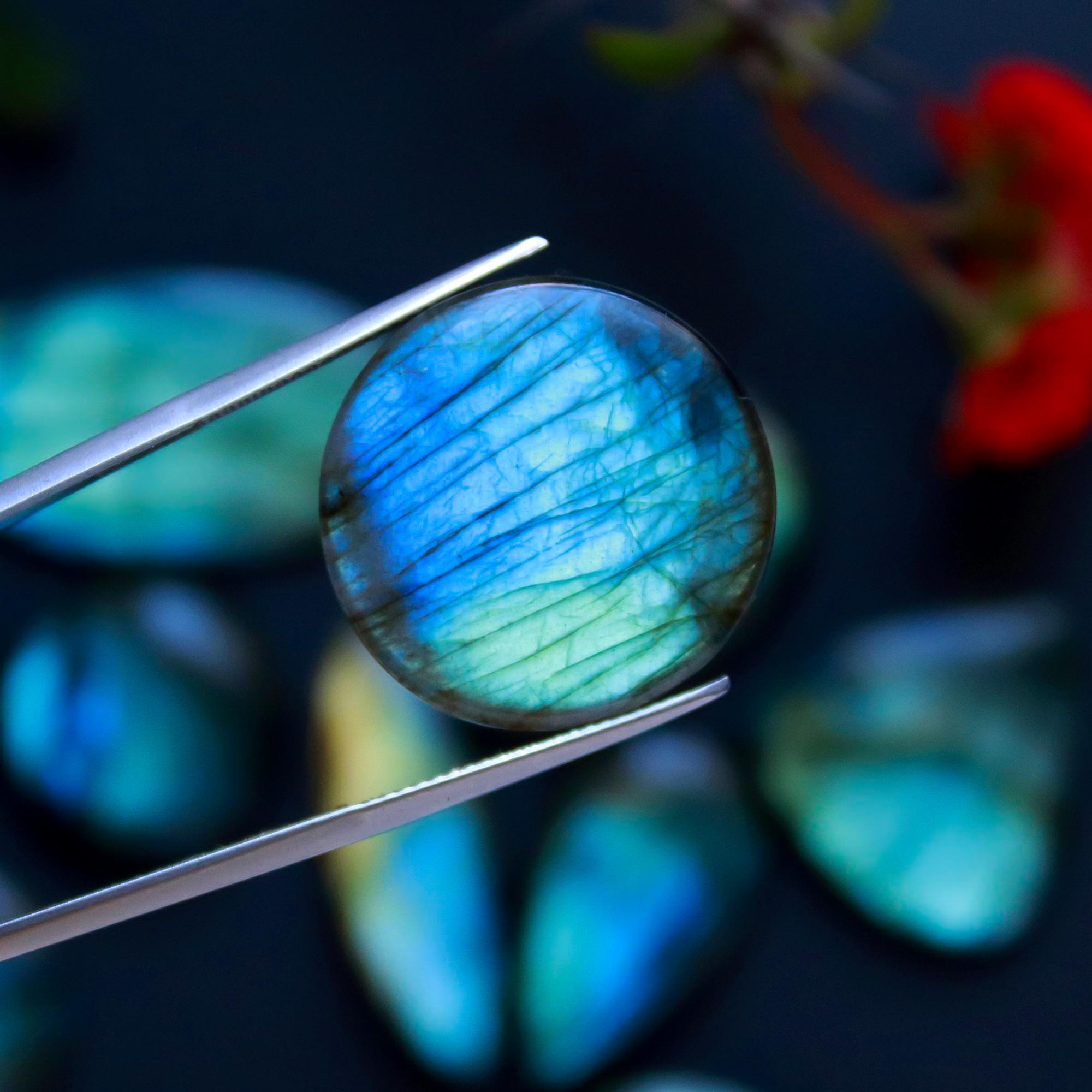 11 Pcs 341 Cts Natural Blue Labradorite Gemstone Cabochon Semi Precious Wholesale Lot Handmade Jewelry Making Supplies Pendant For Her 40x20 20x20mm13845