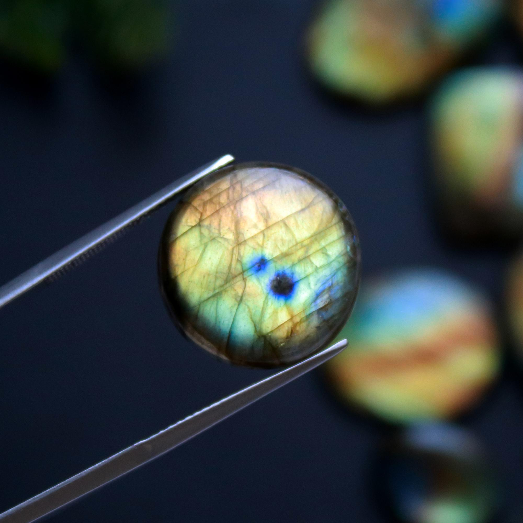 16 Pcs 249 Cts Natural Blue Labradorite Gemstone Cabochon Semi Precious Wholesale Lot Handmade Jewelry Making Supplies Pendant For Her 30x18 15x10 mm13862