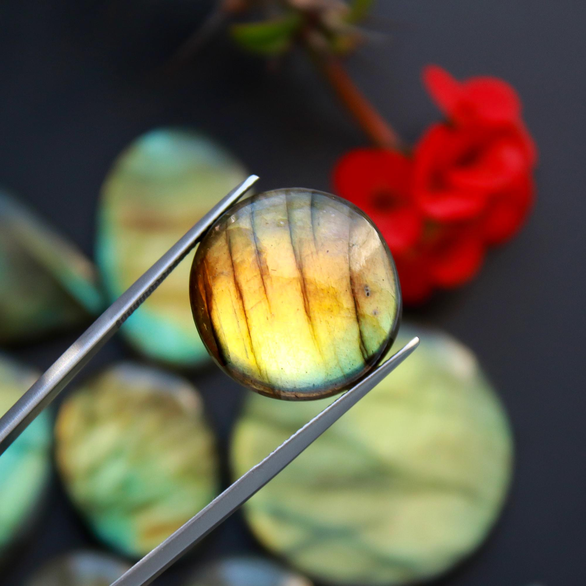 14 Pcs 418 Cts Natural Blue Labradorite Gemstone Cabochon Semi Precious Wholesale Lot Handmade Jewelry Making Supplies Pendant For Her 40x22 20x20 mm13879