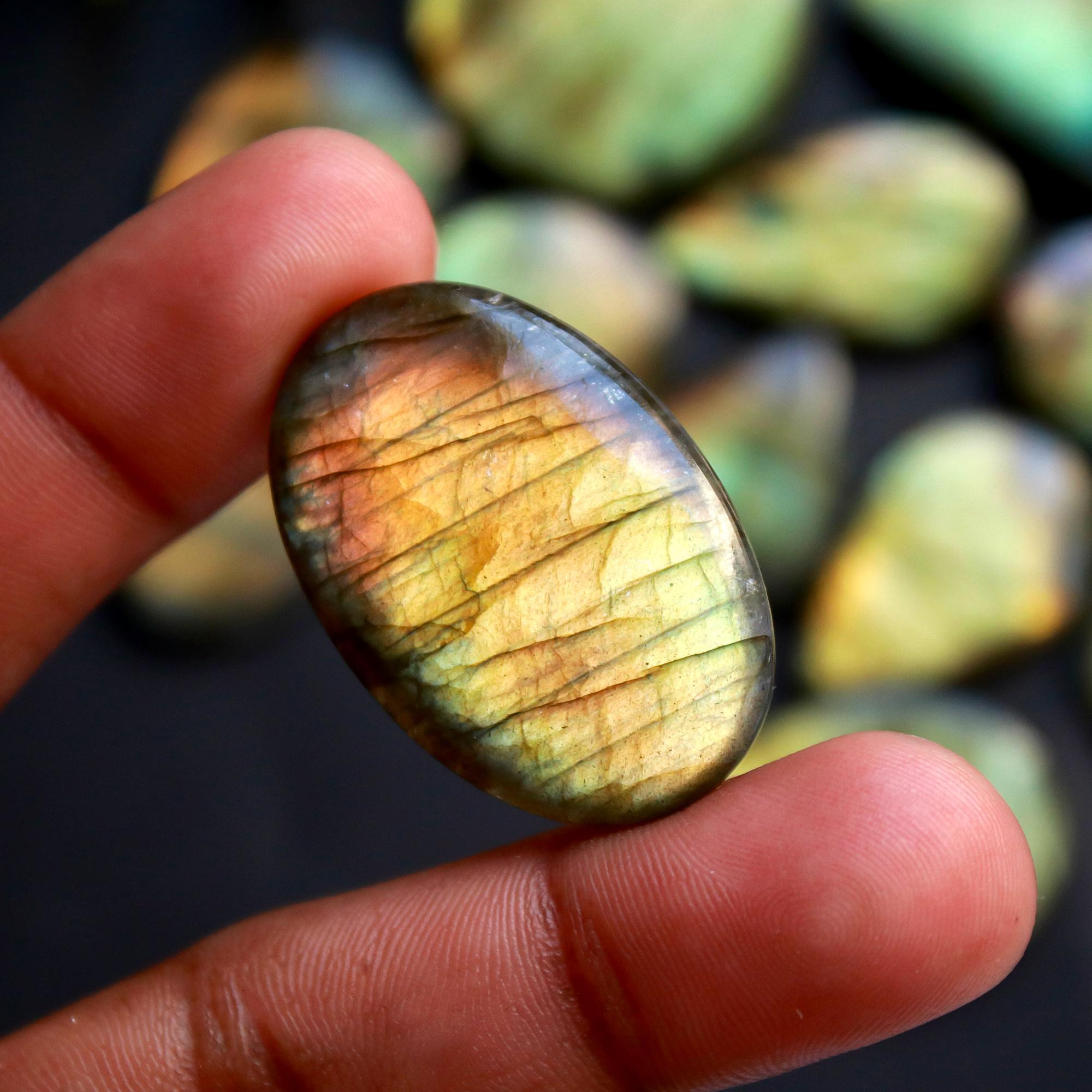 13 Pcs 401 Cts Natural Blue Labradorite Gemstone Cabochon Semi Precious Wholesale Lot Handmade Jewelry Making Supplies Pendant For Her 41x22 23x30 mm13880