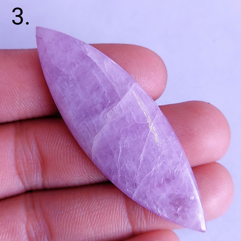 1Pcs 71Cts Natural Pink Kunzite Marquise Loose Cabochon Gemstone60x20mm#1419