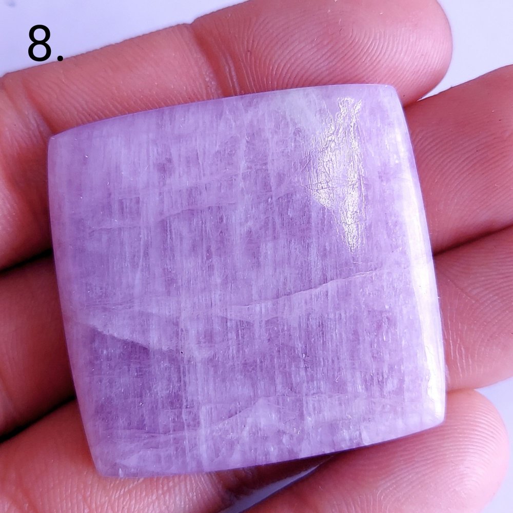 1Pcs119Cts Natural Pink Kunzite Square Shape Loose Cabochon Gemstone36x36mm#1422