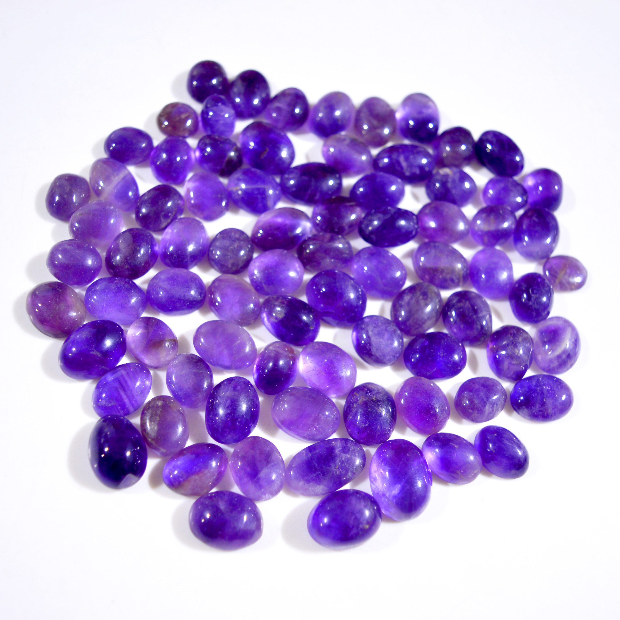 78Pcs 631 Cts Natural Purple Amethyst Cabochon Gemstone Lot Mixed Shapes For Pendants Handmade Jewelry Supplies 16x11 9x9mm R-14791