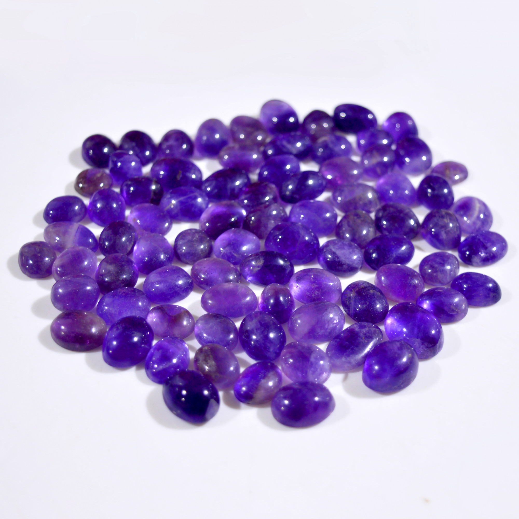 78Pcs 631 Cts Natural Purple Amethyst Cabochon Gemstone Lot Mixed Shapes For Pendants Handmade Jewelry Supplies 16x11 9x9mm R-14791
