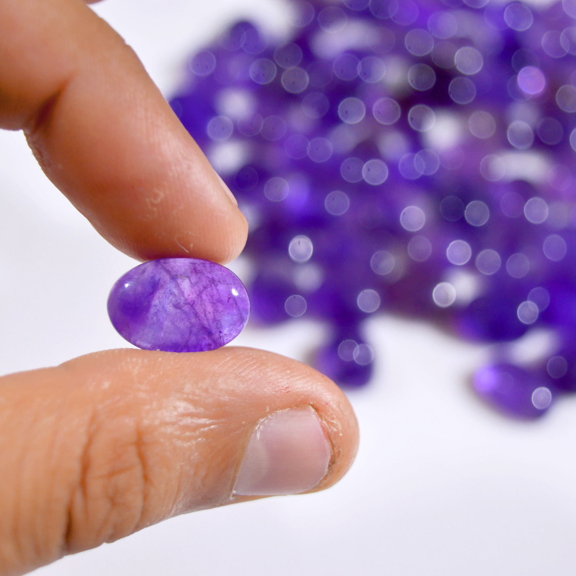 72Pcs 541 Cts Natural Purple Amethyst Cabochon Gemstone Lot Mixed Shapes For Pendants Handmade Jewelry Supplies 15x11 10x8mm14792