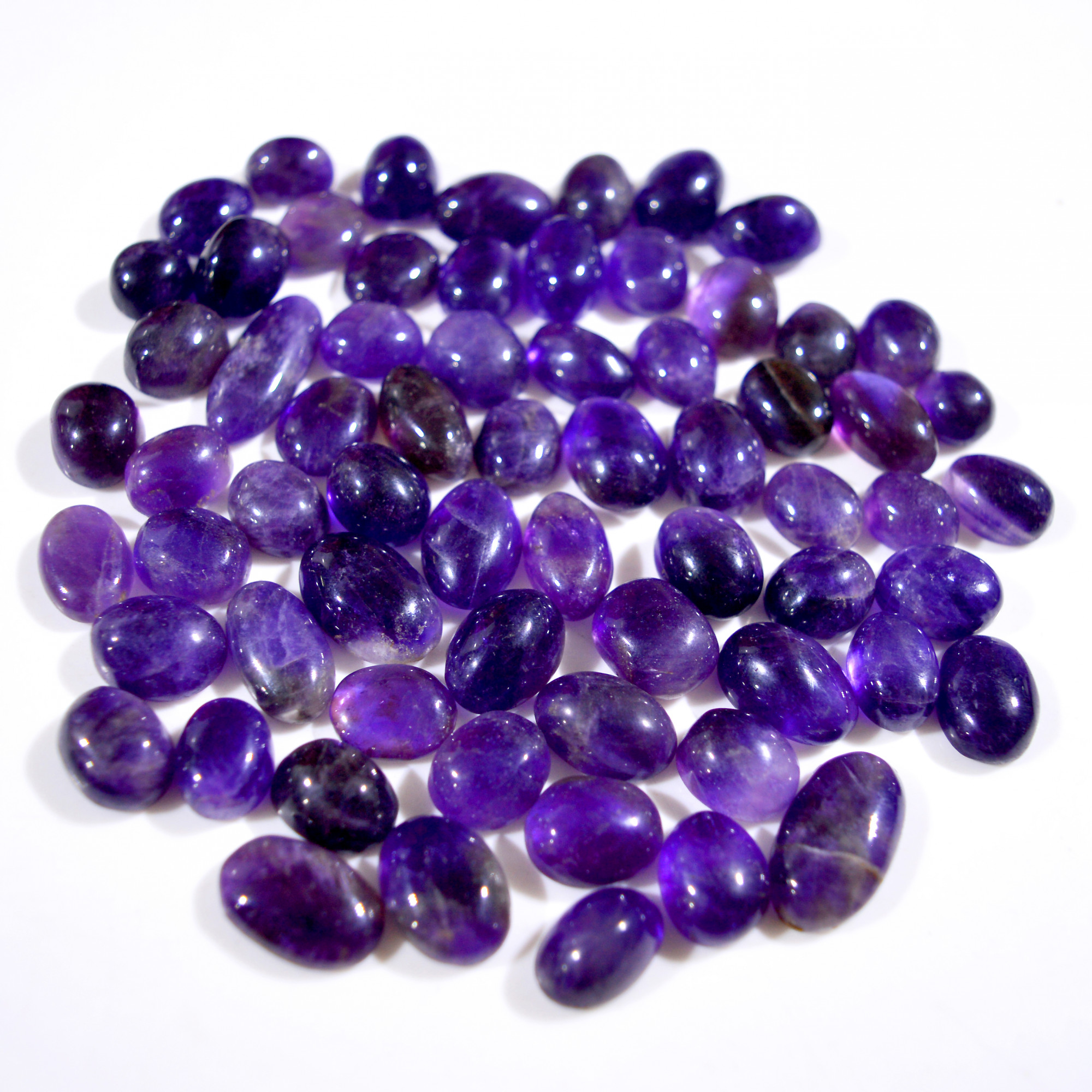 65Pcs 558 Cts Natural Purple Amethyst Cabochon Gemstone Lot Mixed Shapes For Pendants Handmade Jewelry Supplies 22x7 10x10mm R-14797
