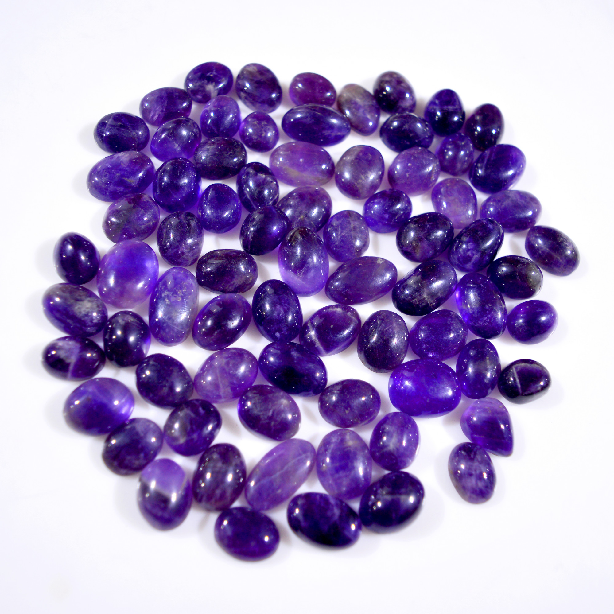 74Pcs 630 Cts Natural Purple Amethyst Cabochon Gemstone Lot Mixed Shapes For Pendants Handmade Jewelry Supplies 16x8 10x10mm14798