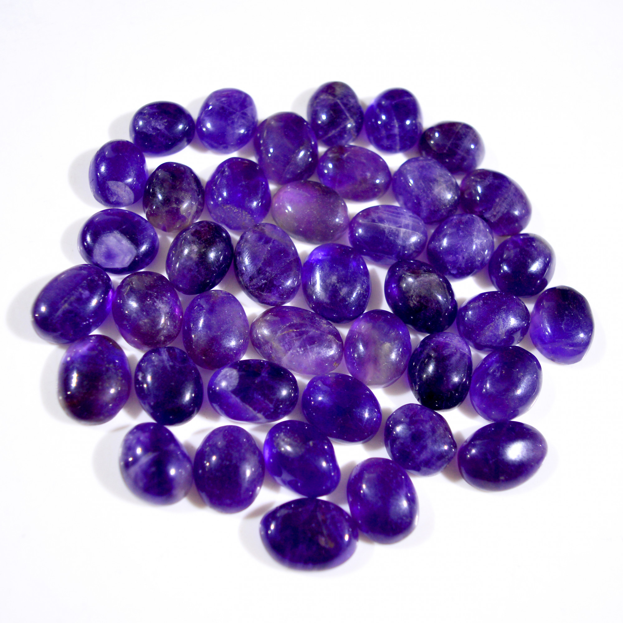41Pcs 486 Cts Natural Purple Amethyst Cabochon Gemstone Lot Mixed Shapes For Pendants Handmade Jewelry Supplies 16x10 14x10mm R-14799