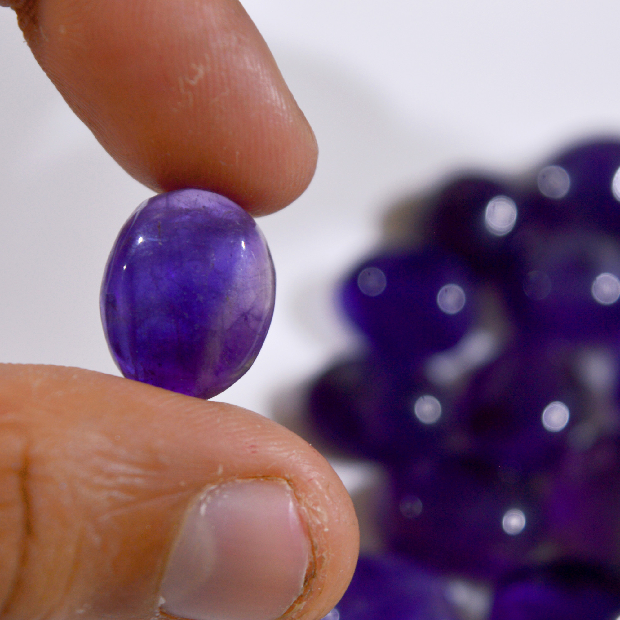 41Pcs 486 Cts Natural Purple Amethyst Cabochon Gemstone Lot Mixed Shapes For Pendants Handmade Jewelry Supplies 16x10 14x10mm R-14799