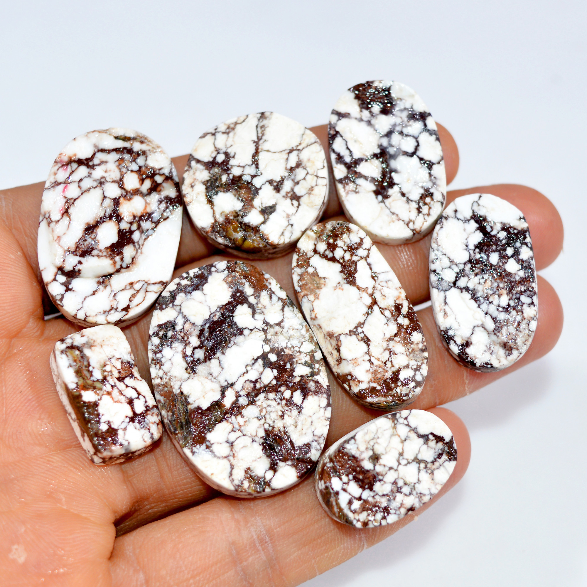 8 Pcs 244 Cts Natural Wild Horse Jasper Druzy Gemstone Lot Mixed Shapes For Pendants Handmade Jewelry Supplies 35x25 20x10mm 15444