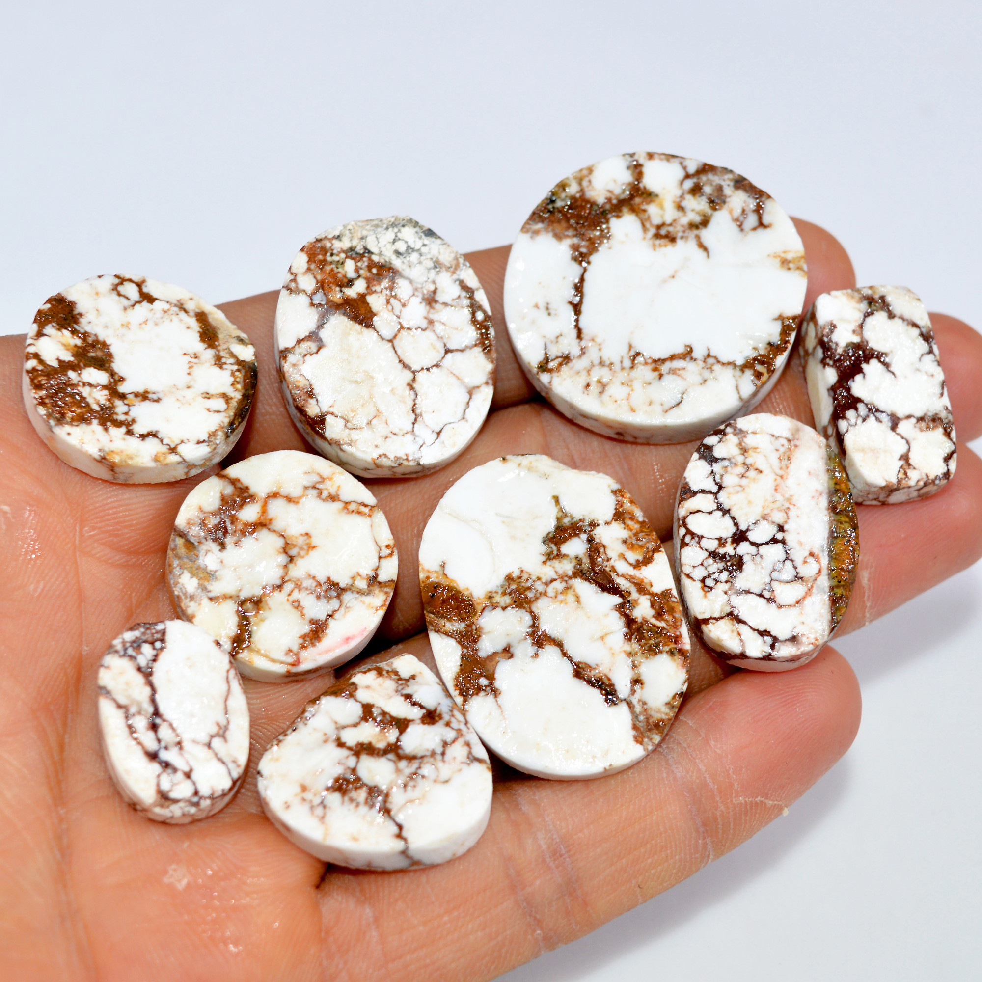 9 Pcs 297 Cts Natural Wild Horse Jasper Druzy Gemstone Lot Mixed Shapes For Pendants Handmade Jewelry Supplies 30x30 16x11mm 15447