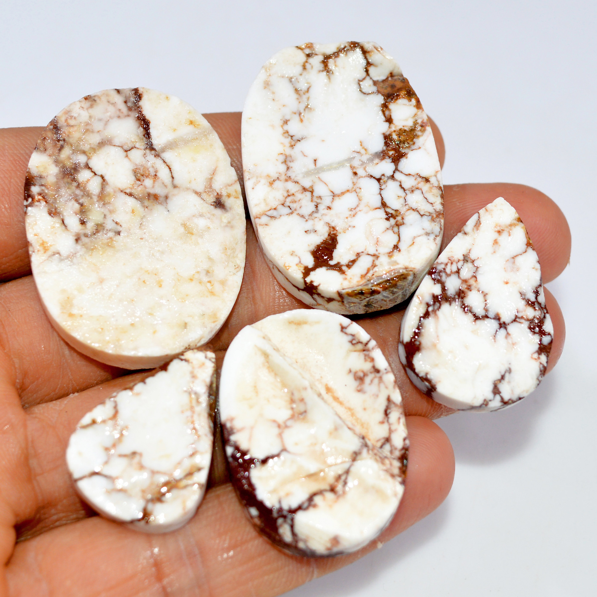 5 Pcs 233 Cts Natural Wild Horse Jasper Druzy Gemstone Lot Mixed Shapes For Pendants Handmade Jewelry Supplies 40x27 23x16mm 15449