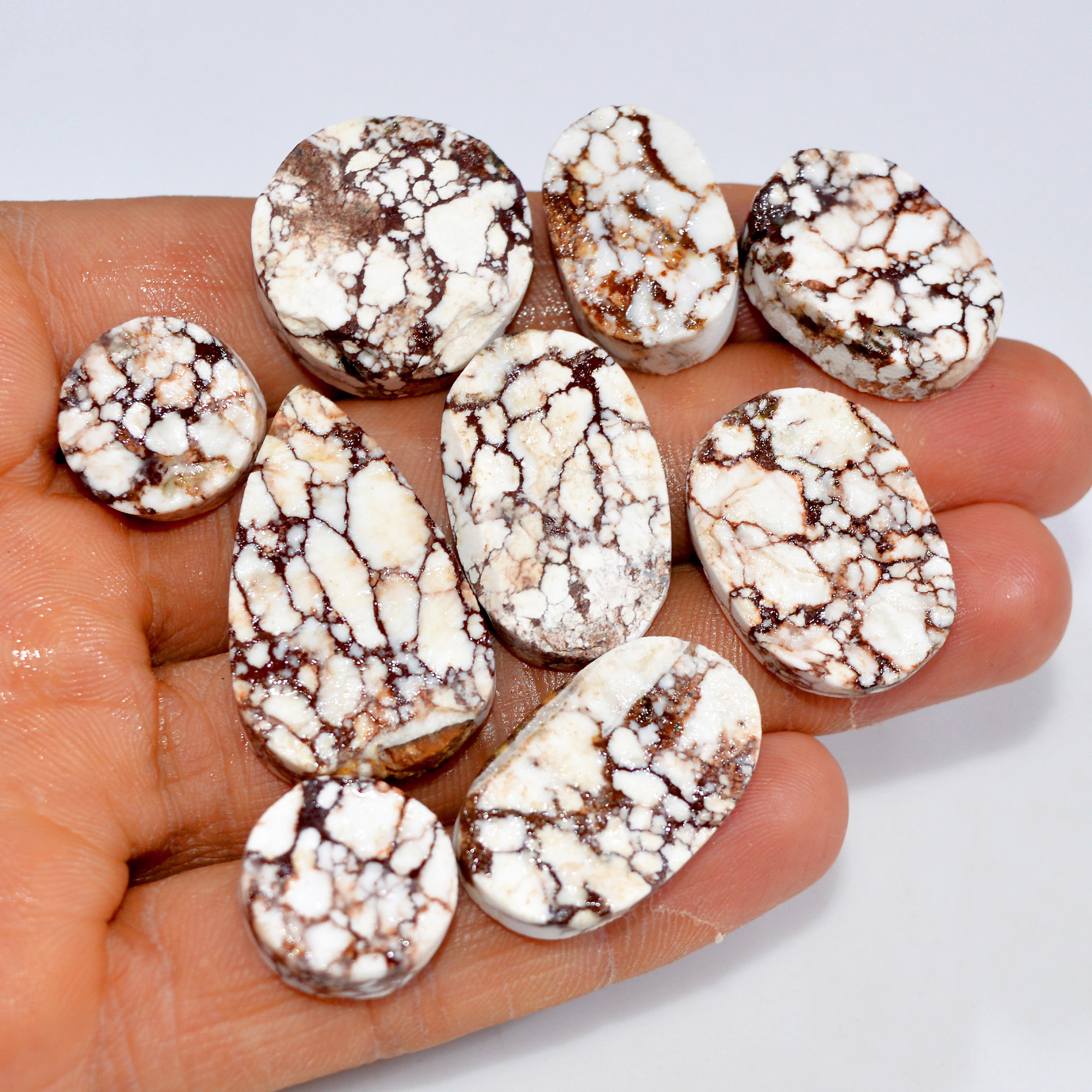 9 Pcs 208 Cts Natural Wild Horse Jasper Druzy Gemstone Lot Mixed Shapes For Pendants Handmade Jewelry Supplies 32x18 14x14mm 15451