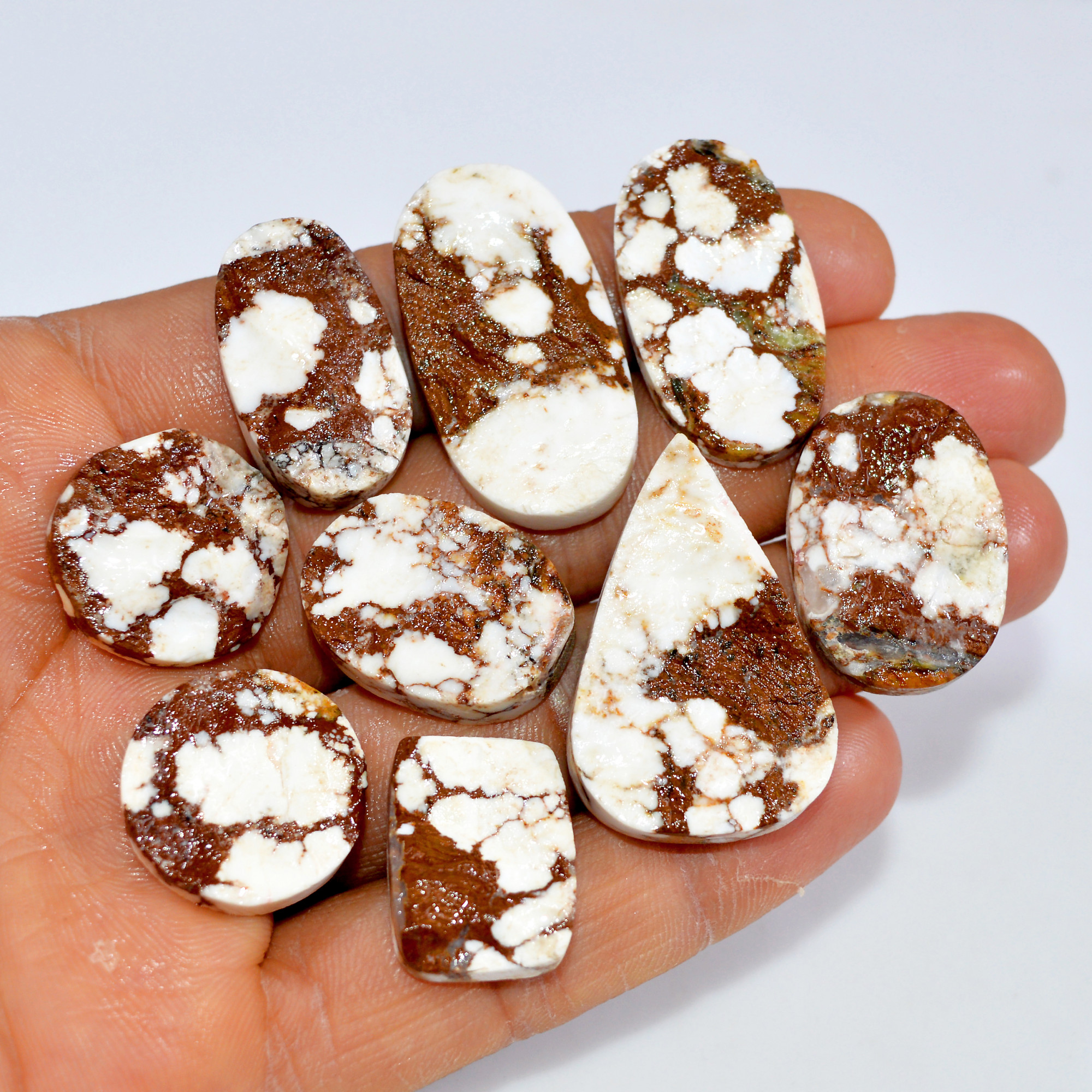 9 Pcs 246 Cts Natural Wild Horse Jasper Druzy Gemstone Lot Mixed Shapes For Pendants Handmade Jewelry Supplies 35x20 19x13mm 15455