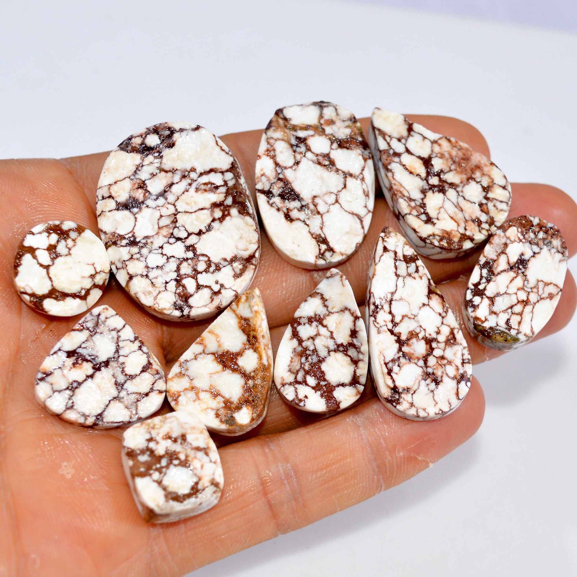 10 Pcs 268 Cts Natural Wild Horse Jasper Druzy Gemstone Lot Mixed Shapes For Pendants Handmade Jewelry Supplies 34x25 14x14mm 15456