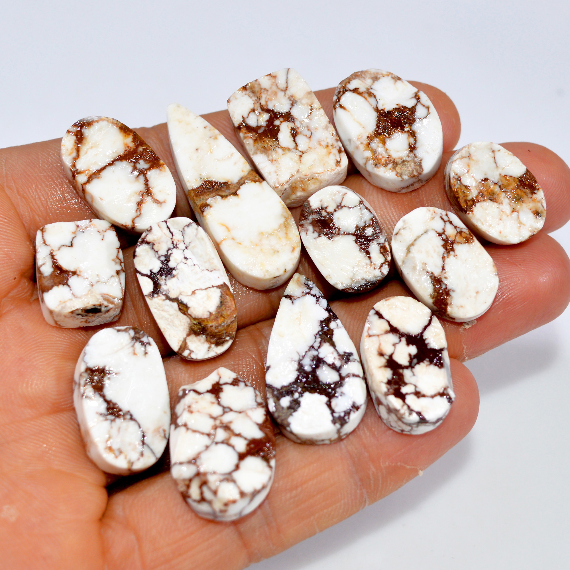 13 Pcs 225 Cts Natural Wild Horse Jasper Druzy Gemstone Lot Mixed Shapes For Pendants Handmade Jewelry Supplies 32x10 15x11mm 15462